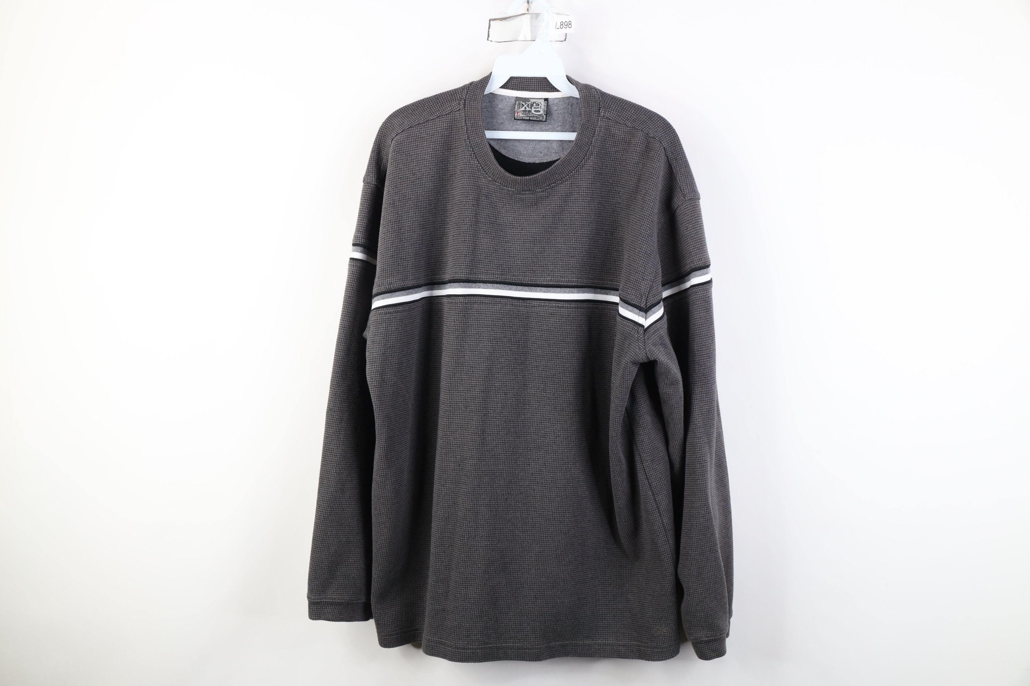 Vintage Vintage 90s Y2K Streetwear Thermal Knit Long Sleeve T-Shirt Size US L / EU 52-54 / 3 - 1 Thumbnail