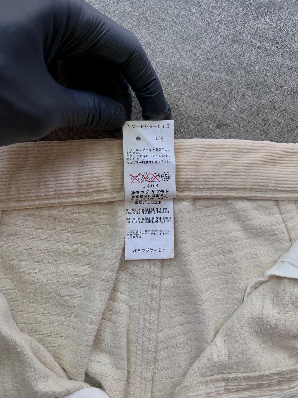 Yohji Yamamoto FREE TAX! Ys Corduroy Cropped Trousers Size US 29 - 10 Thumbnail