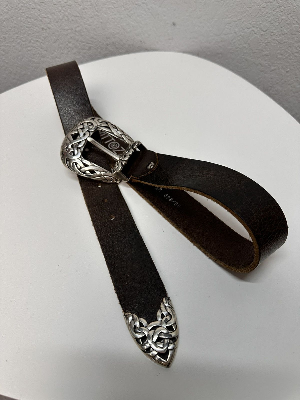 B.B. Simon leather Belt Diesel Style Beauty Beats Hysteric Glamour Y2k Size ONE SIZE - 6 Thumbnail