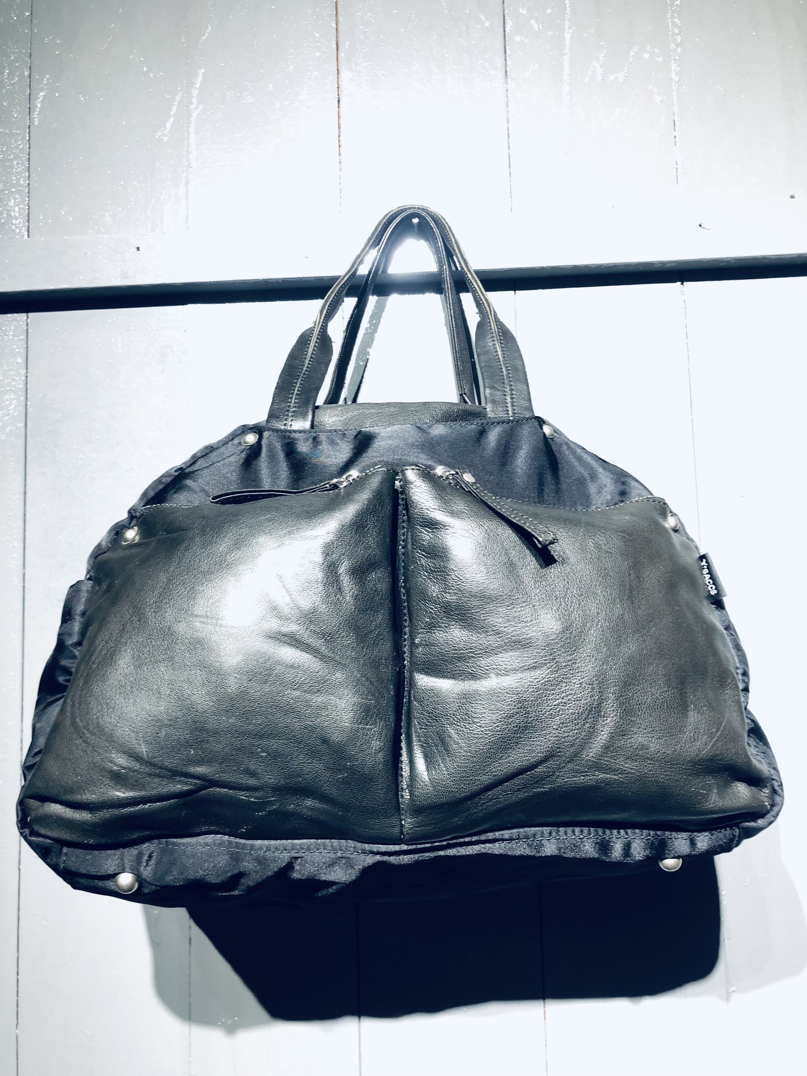 Y's Japanese YSaacs by Yohji Yamamoto Leather Nylon Shoulder Bag Size ONE SIZE - 4 Thumbnail