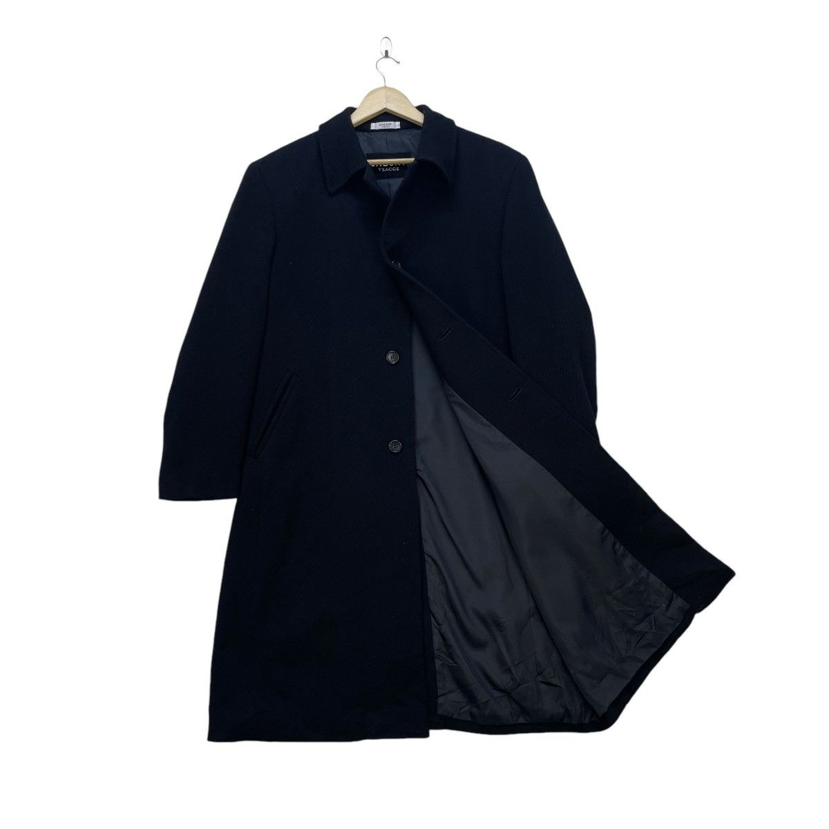 Autumn Cashmere × Y's for Men × Yohji Yamamoto 💥Vintage Yohji Yamamoto Sacsny Homme Long Coat Jacket Size US M / EU 48-50 / 2 - 1 Thumbnail