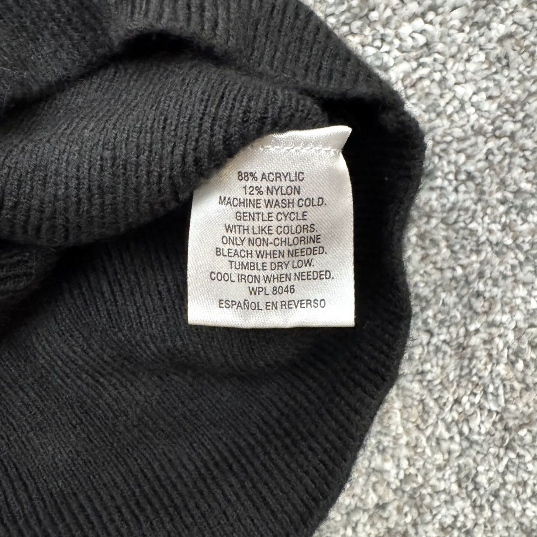 JM Collection JM Collection Sweater Womens Medium Black Turtleneck Pullover Button Sleeve Knit Size M / US 6-8 / IT 42-44 - 7 Thumbnail
