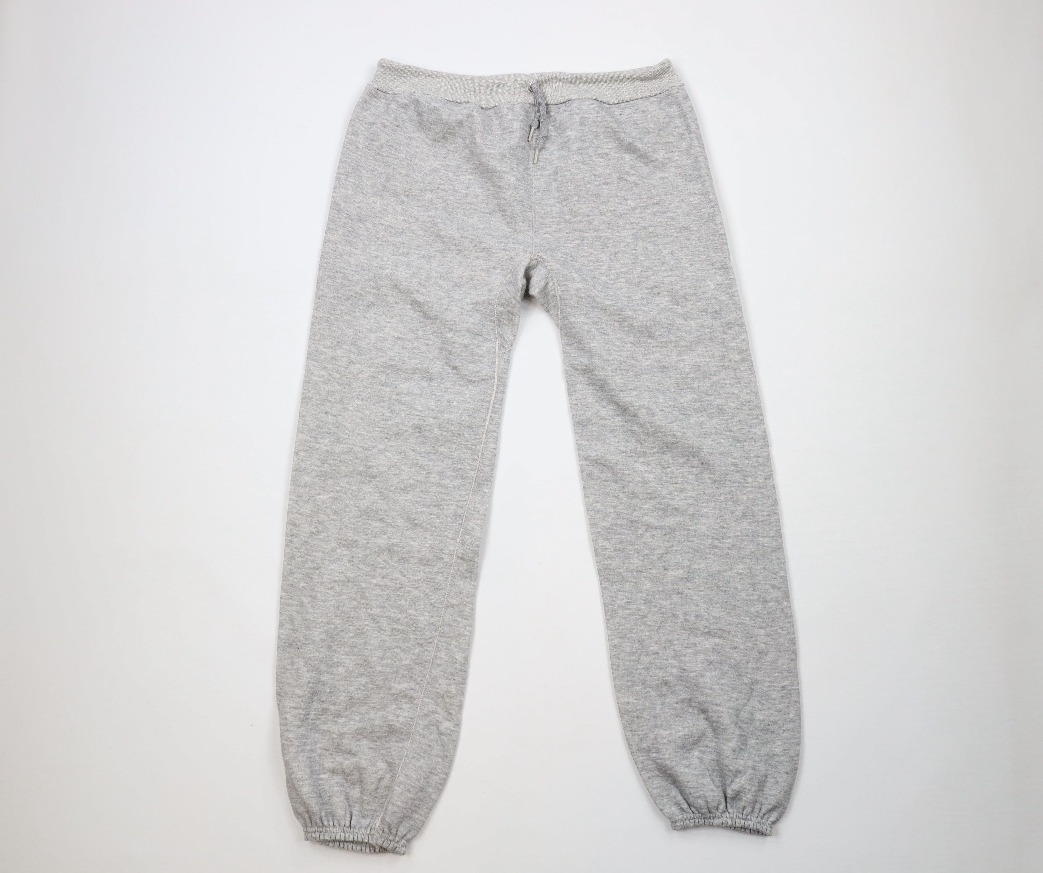 image of Vintage 70's Streetwear Gusseted Sweatpants Joggers Usa in Grey, Men's (Size 34)