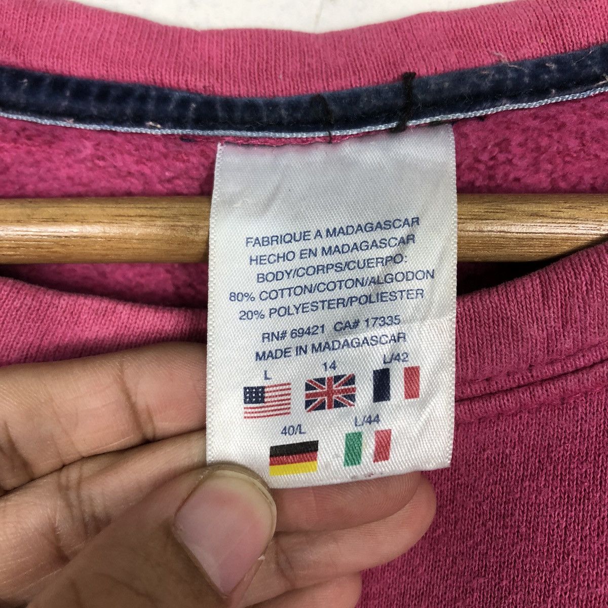 Japanese Brand 📌Vintage Sweatshirt Cropped Design Reebok Rich Pink Size US L / EU 52-54 / 3 - 13 Thumbnail