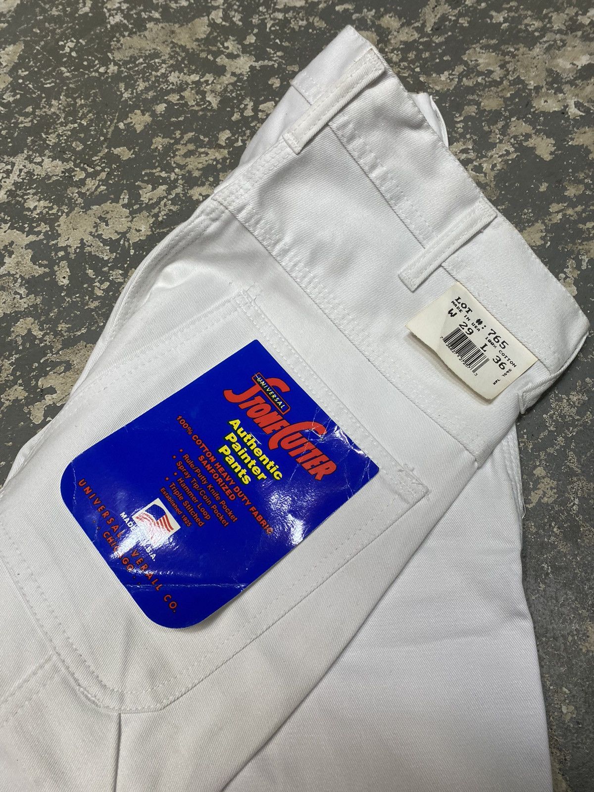 Carhartt × Vintage Vintage Stone Cutter Carpenter Painter Pants White Baggy New Size US 29 - 11 Thumbnail