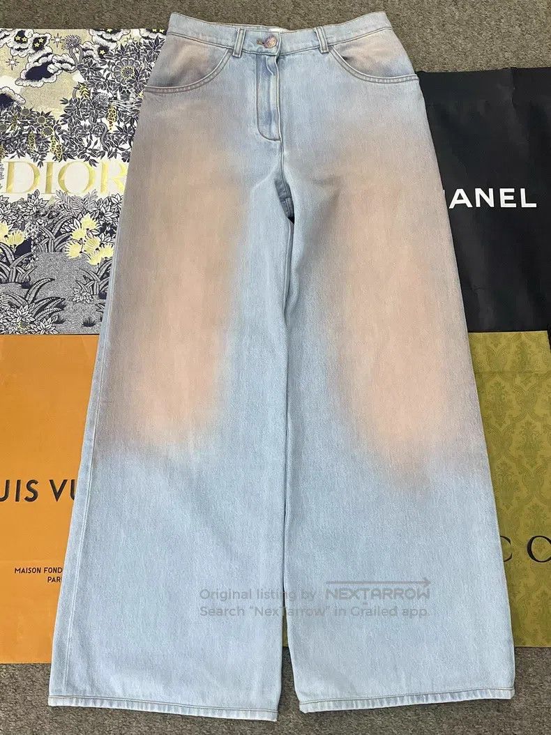 Chanel Chanel Orange gradient wide-leg jeans Size 24" / US 00 / IT 34 - 1 Thumbnail