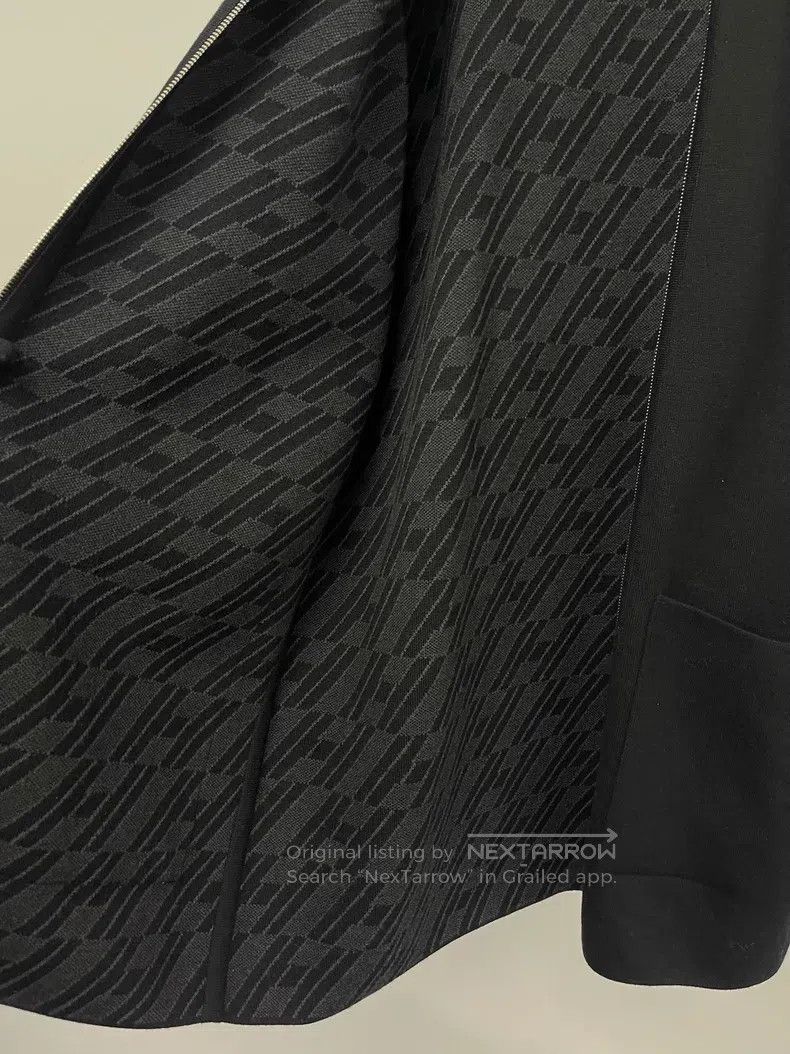 Hermes Hermes Black double-sided long wool coat with H pattern on Size XXS / US 00 / IT 34 - 4 Thumbnail