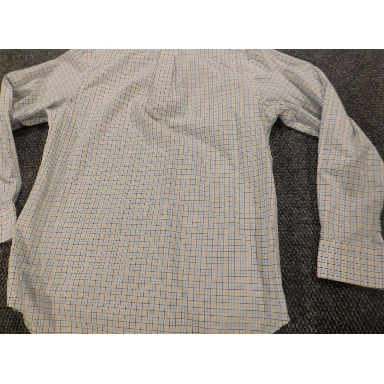 Izod IZOD Shirt Button-Up Plaid White Mens M Long Sleeve Collared Classic Fit Premium Knit Cotton Size US M / EU 48-50 / 2 - 6 Thumbnail