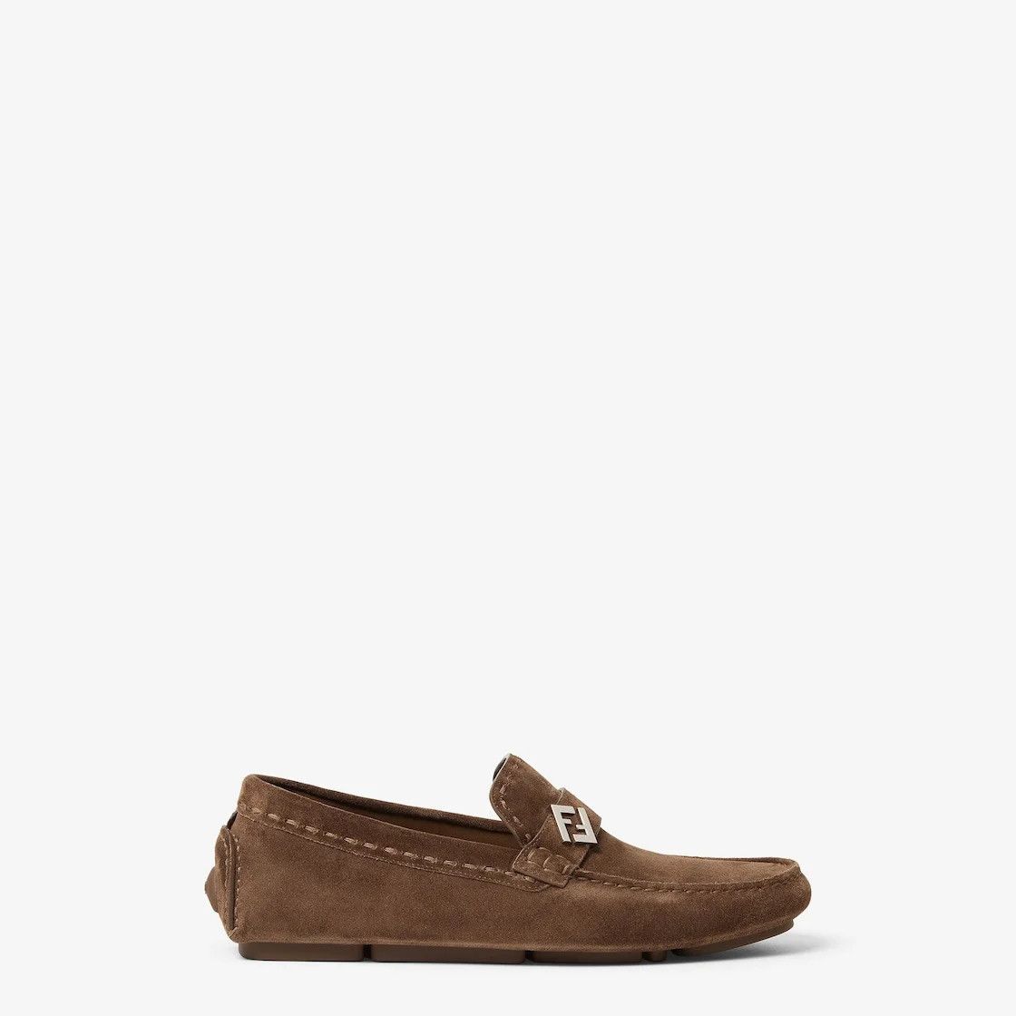 os11x0126 FF Drivers Loafers in Brown