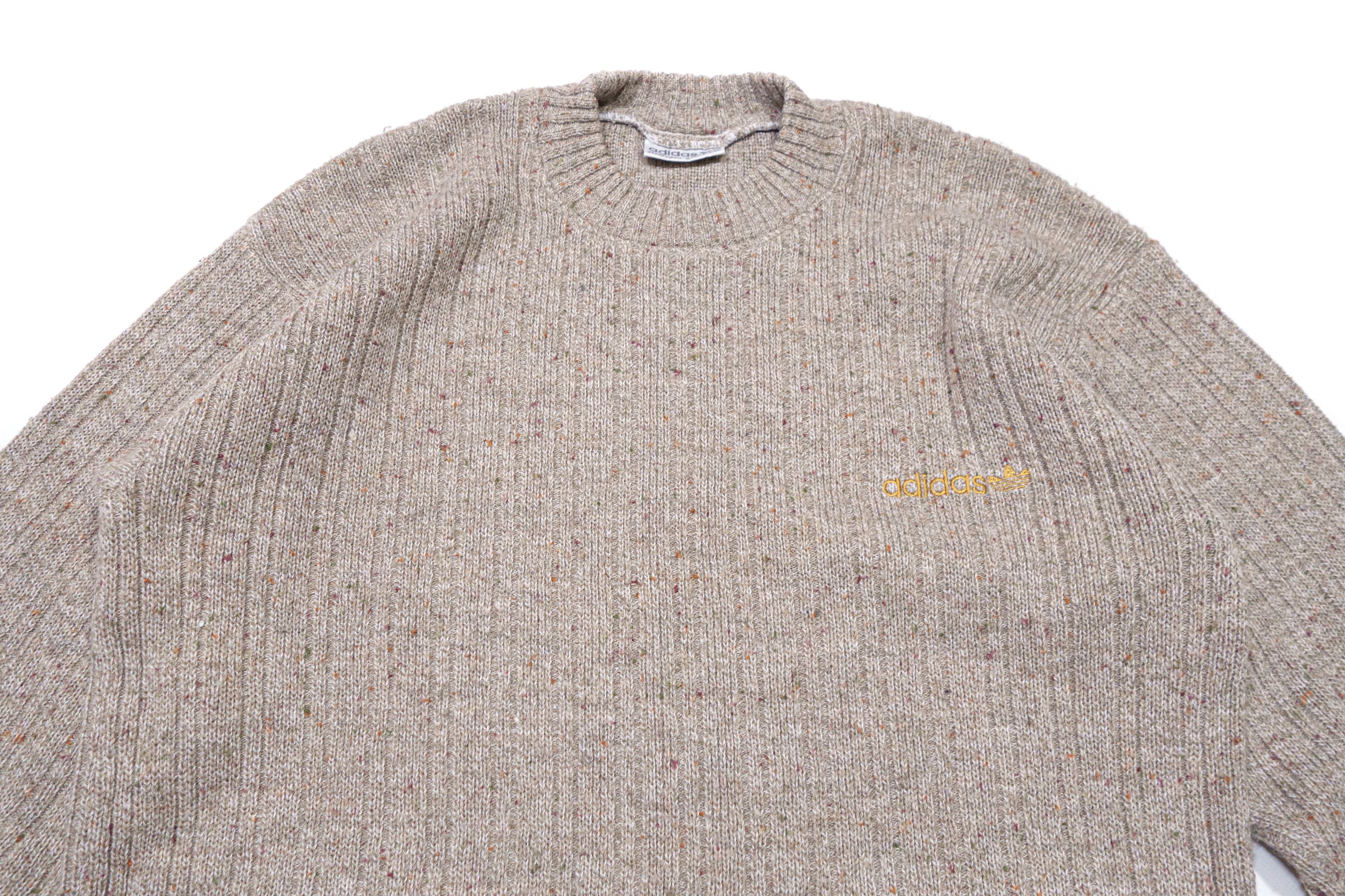 Adidas 90S Logo Melange Wool Knit Size US L / EU 52-54 / 3 - 3 Thumbnail
