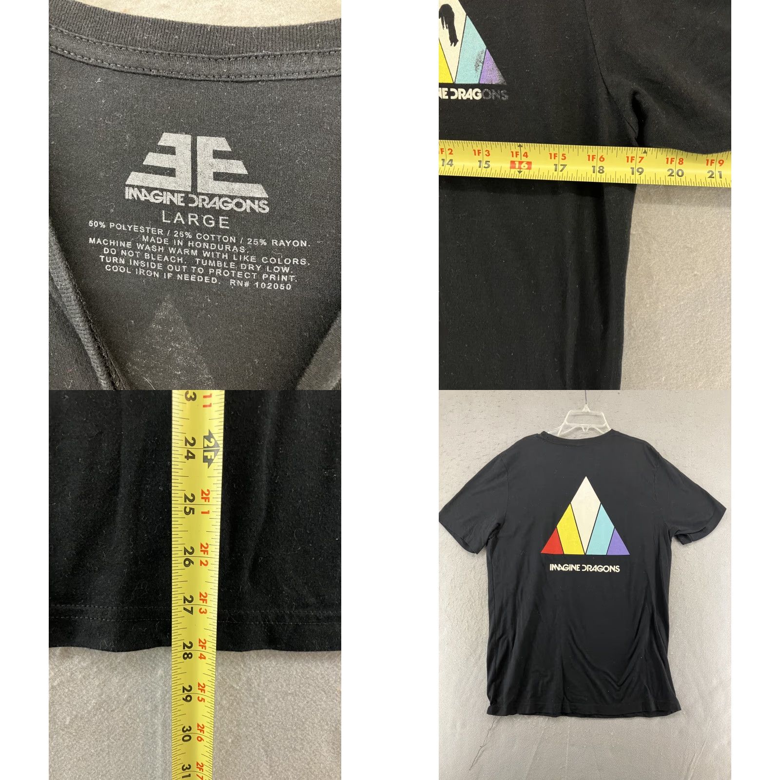 Vintage Imagine Shirts Adults L Black Evolve Logo TShirt Imagine Dragons Logo Shirt L Black 90s Concert Rock Pop Music Vintage No Size US L / EU 52-54 / 3 - 8 Thumbnail