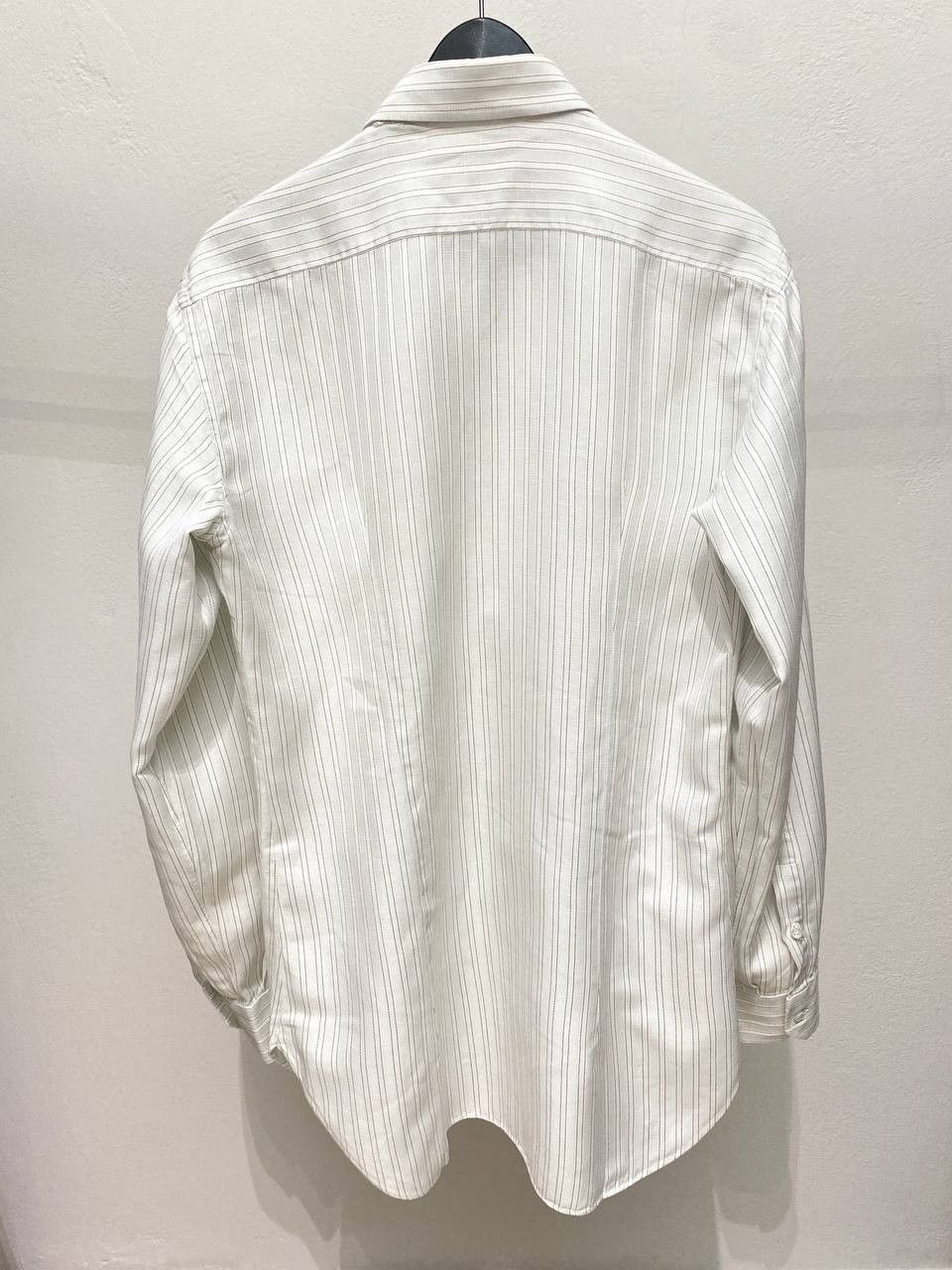 Brioni Brioni Classic Casual Suit Striped Cotton Button Up Shirt Size US M / EU 48-50 / 2 - 7 Thumbnail