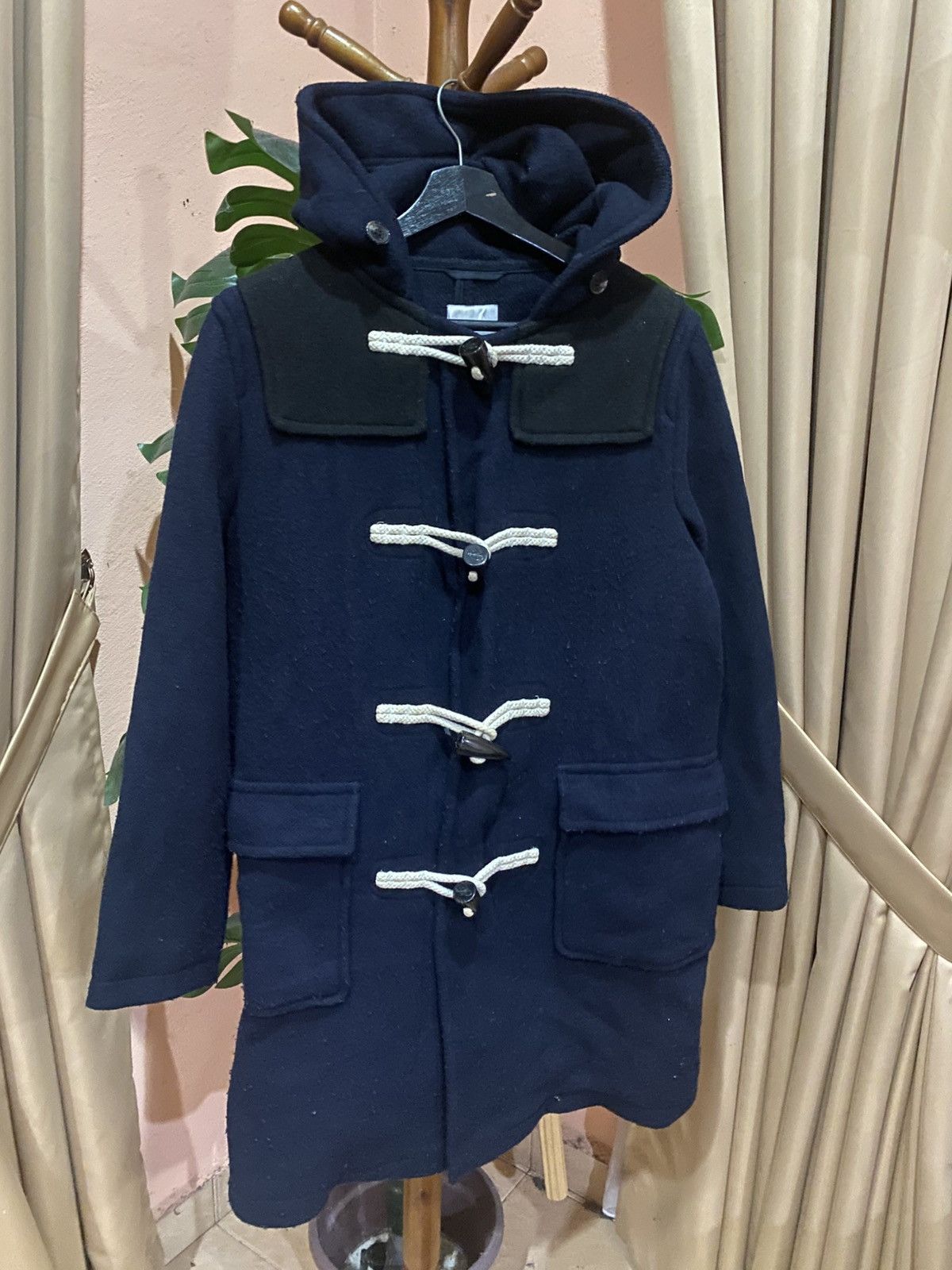 Anderson x Uniqlo Navy Blue Duffle Coat Classic Toggle
