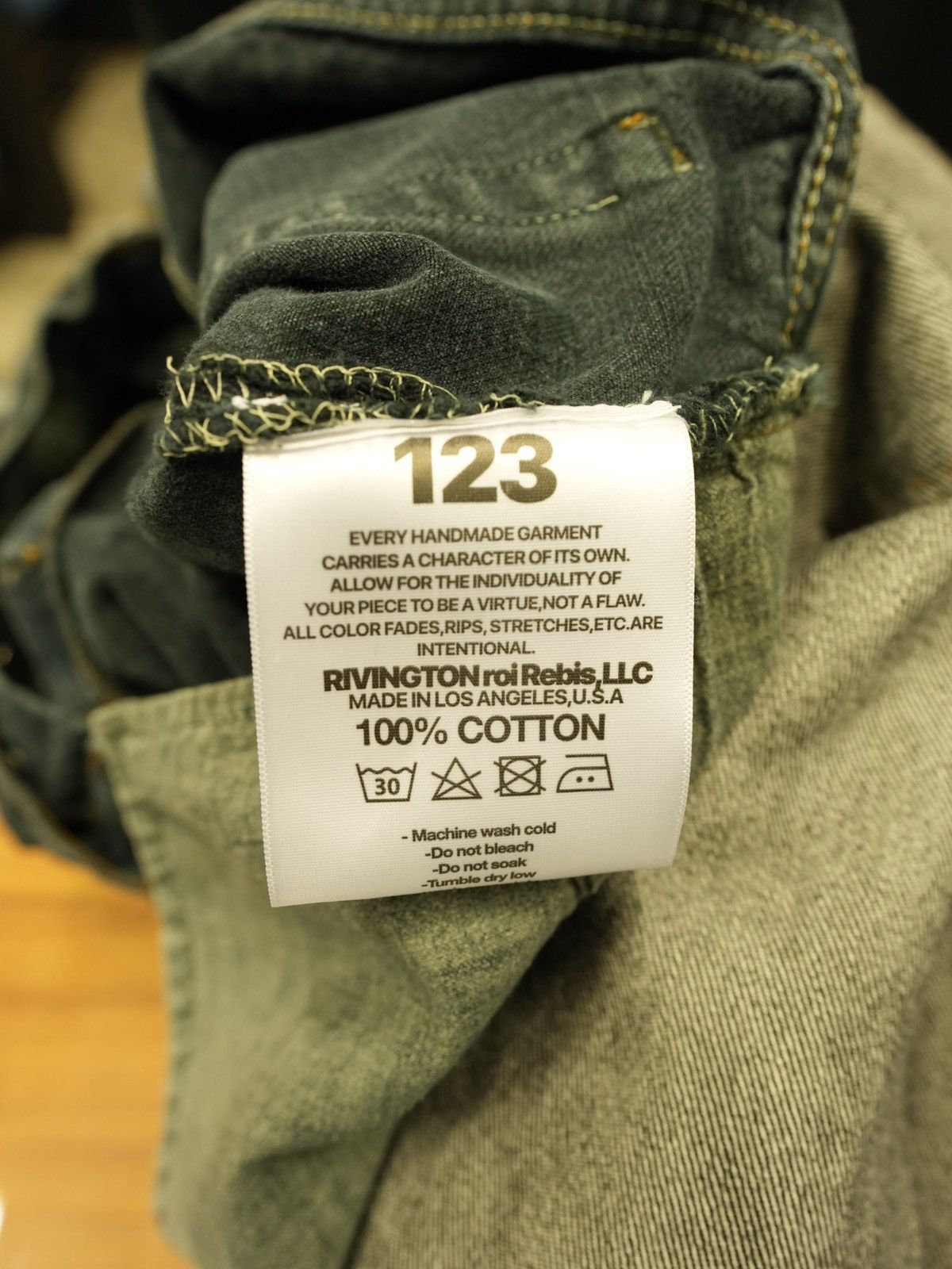 RRR-123 RRR123 HE ROSE 3 Double Layer Denim Size US 34 / EU 50 - 20 Thumbnail