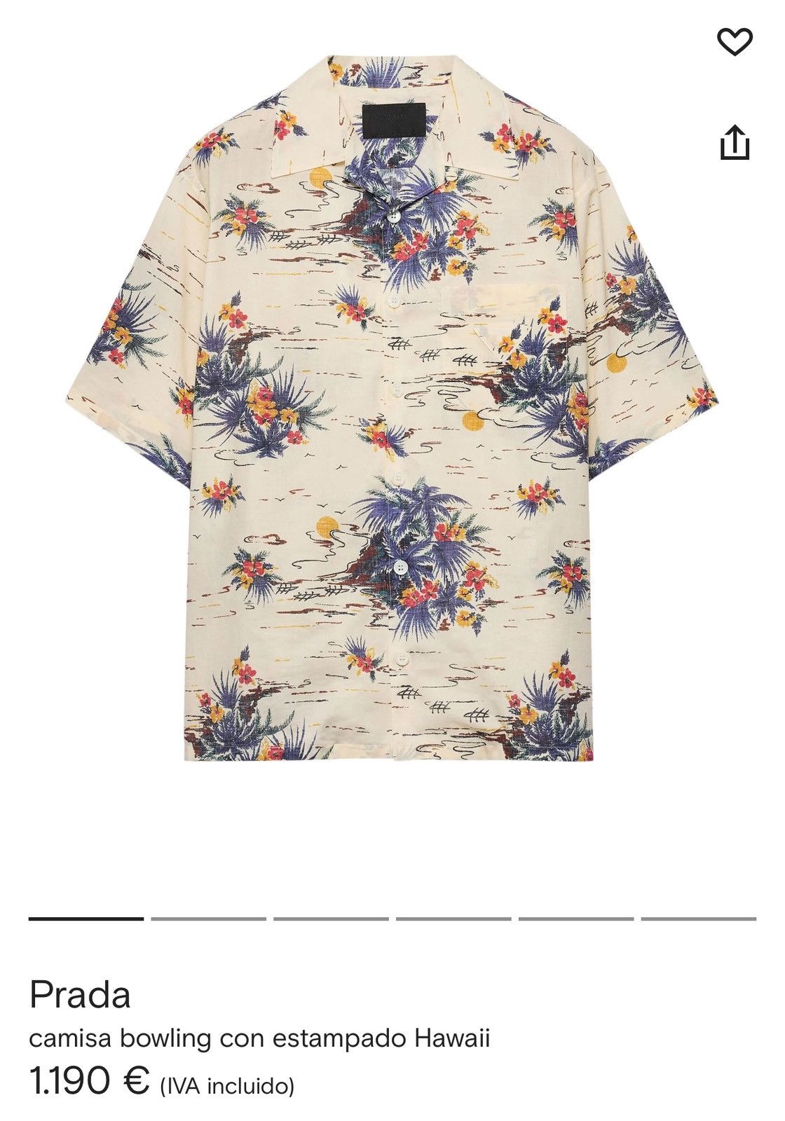 Prada Prada Hawaii print bowling shirt Size US XL / EU 56 / 4 - 9 Thumbnail