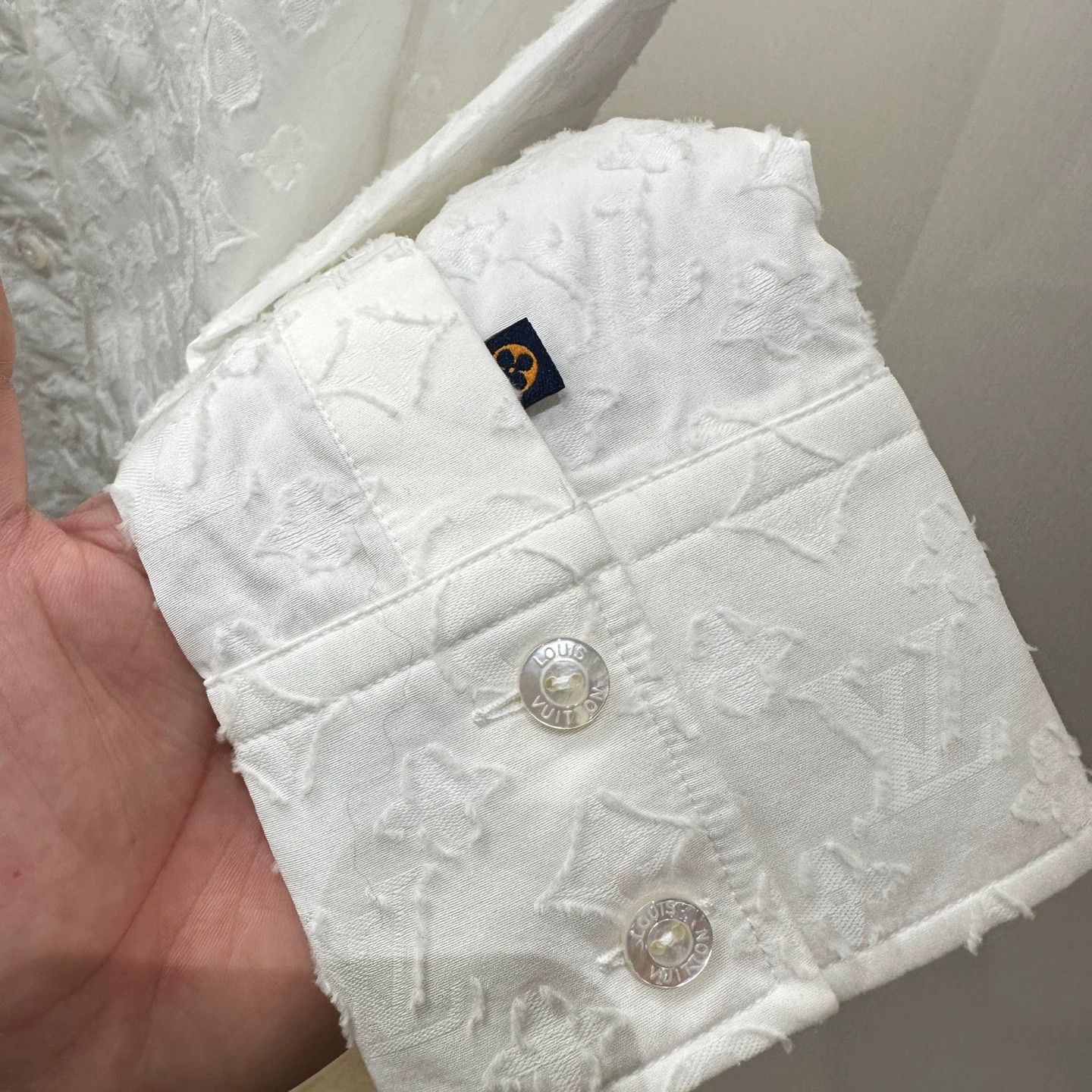 Louis Vuitton LV All Over Monogram L/S Shirt 36 Cotton Size XS / US 0-2 / IT 36-38 - 6 Thumbnail
