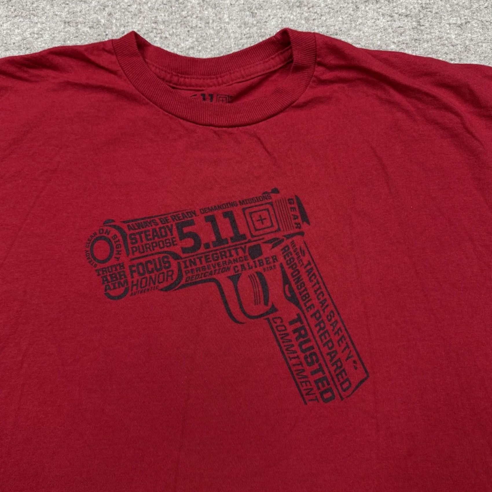 Vintage 5.11 Tactical Men's Shirt M Red Short Sleeve Graphic Tee Size US M / EU 48-50 / 2 - 3 Thumbnail