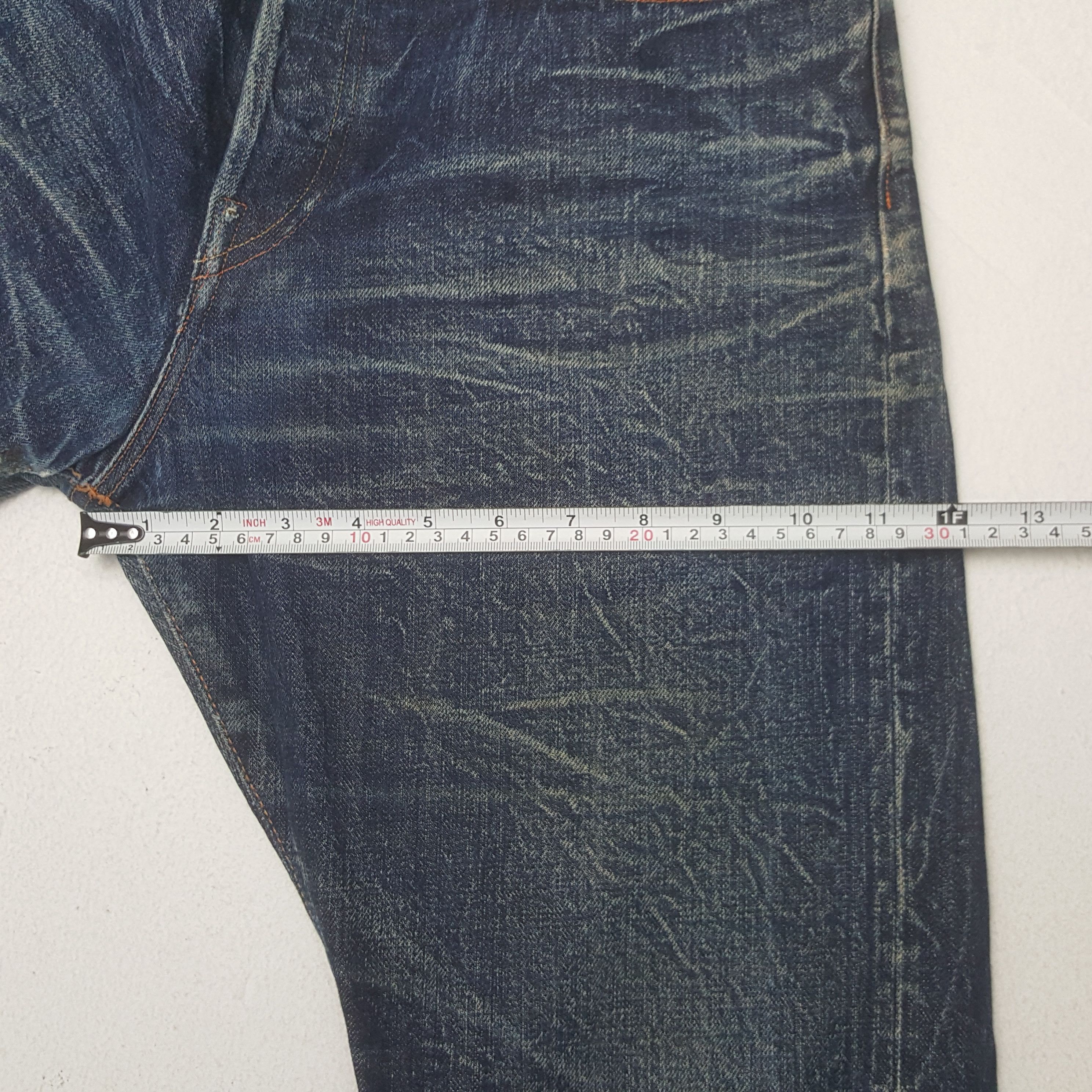 Evisu × Japanese Brand Vintage Evisu No 5 Selvedge Custom Art Daicock Denim Jeans Size US 31 - 9 Thumbnail