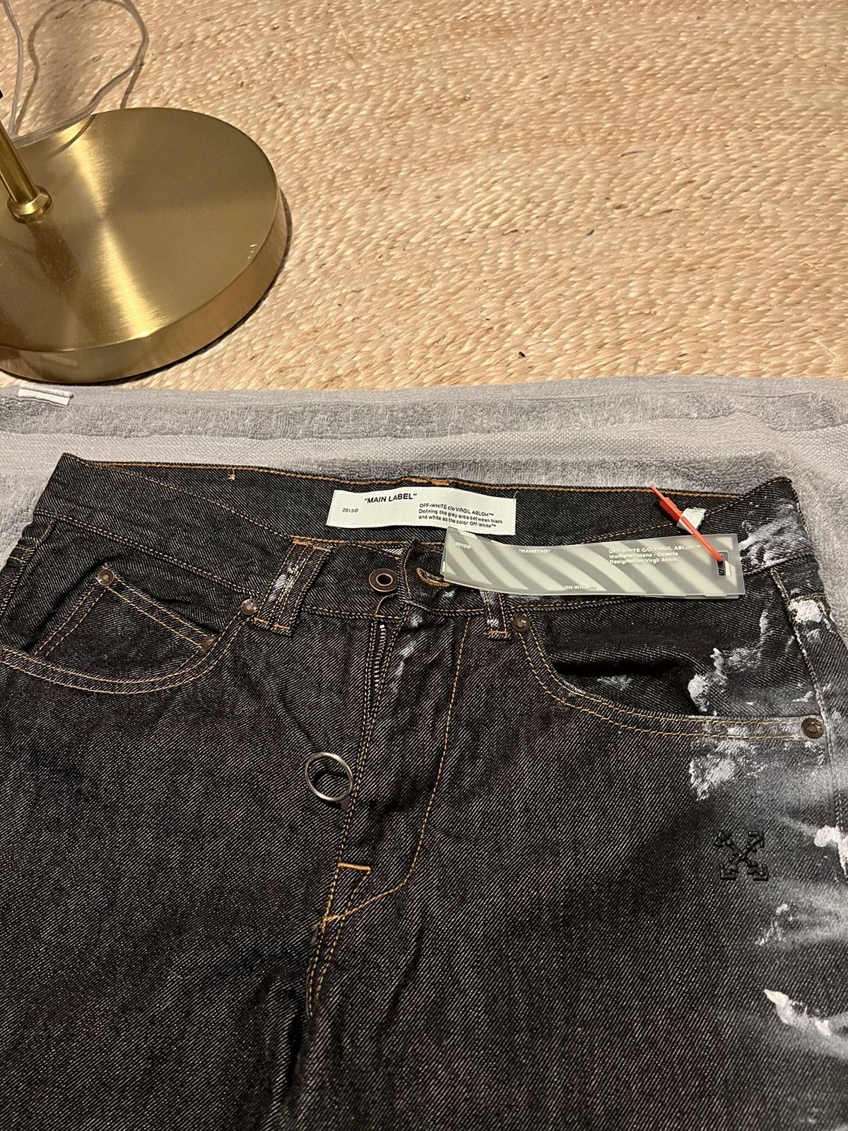 Off-White Off White Dark Grey Demin Jeans Size US 30 / EU 46 - 2 Thumbnail
