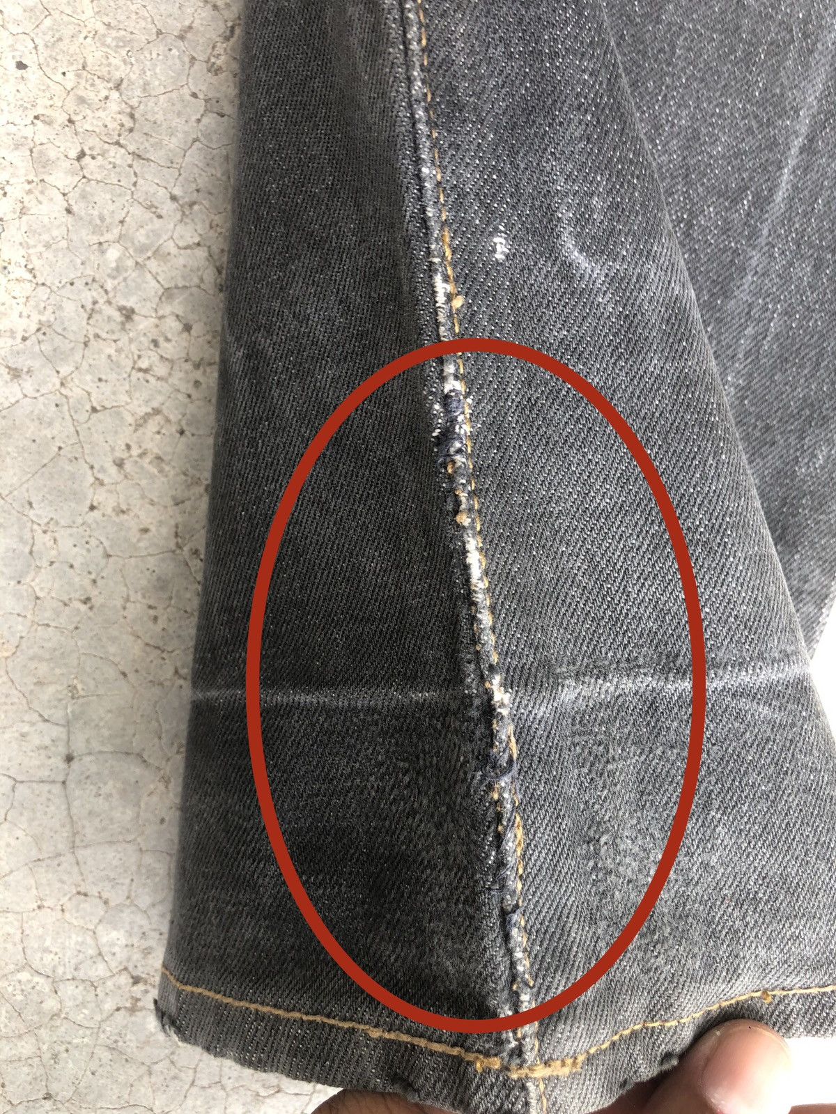 Japanese Brand Comme Ca Du Selvedge Denim Distressed Jeans Size US 30 / EU 46 - 14 Thumbnail