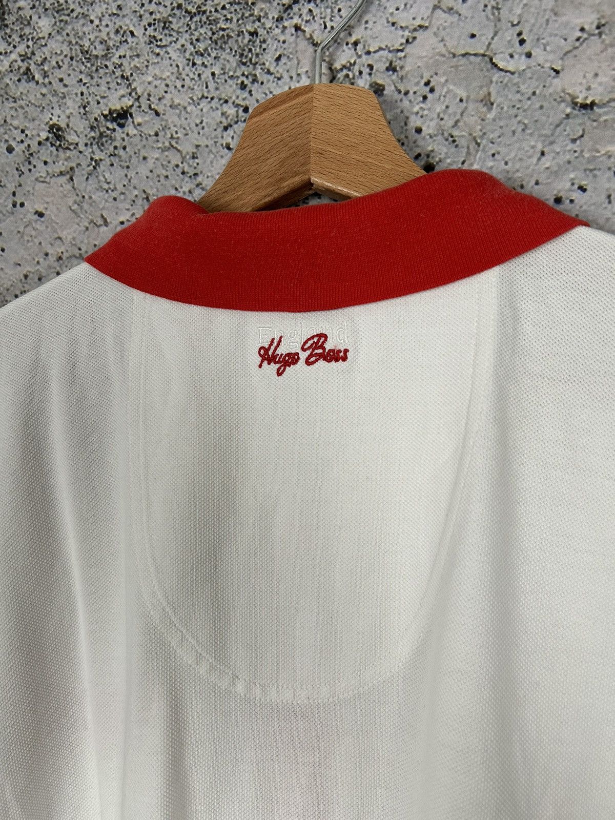 Hugo Boss Hugo Boss England Flag Polo Tee Luxury Streetwear Hype Size US XXL / EU 58 / 5 - 4 Thumbnail