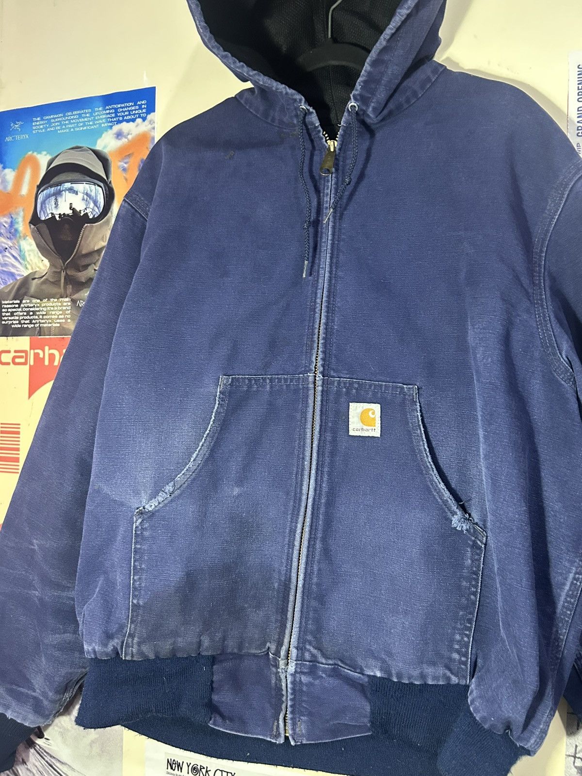 Carhartt Duck Carharrt JR102 NAVY 90’s Size US L / EU 52-54 / 3 - 7 Thumbnail