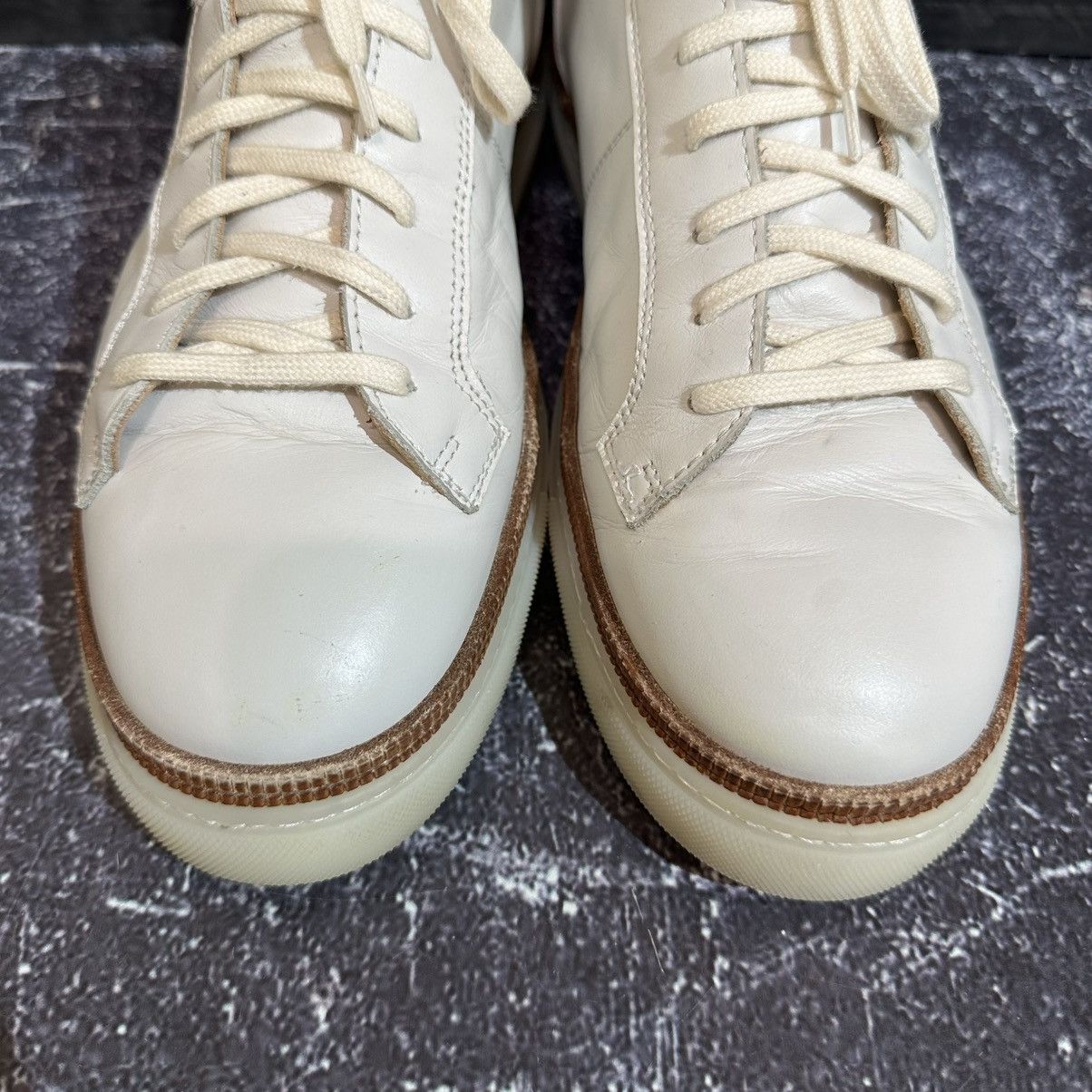 Other Luis Trenker Men’s White Leather Sneakers size 42 Size US 8.5 / EU 41-42 - 5 Thumbnail