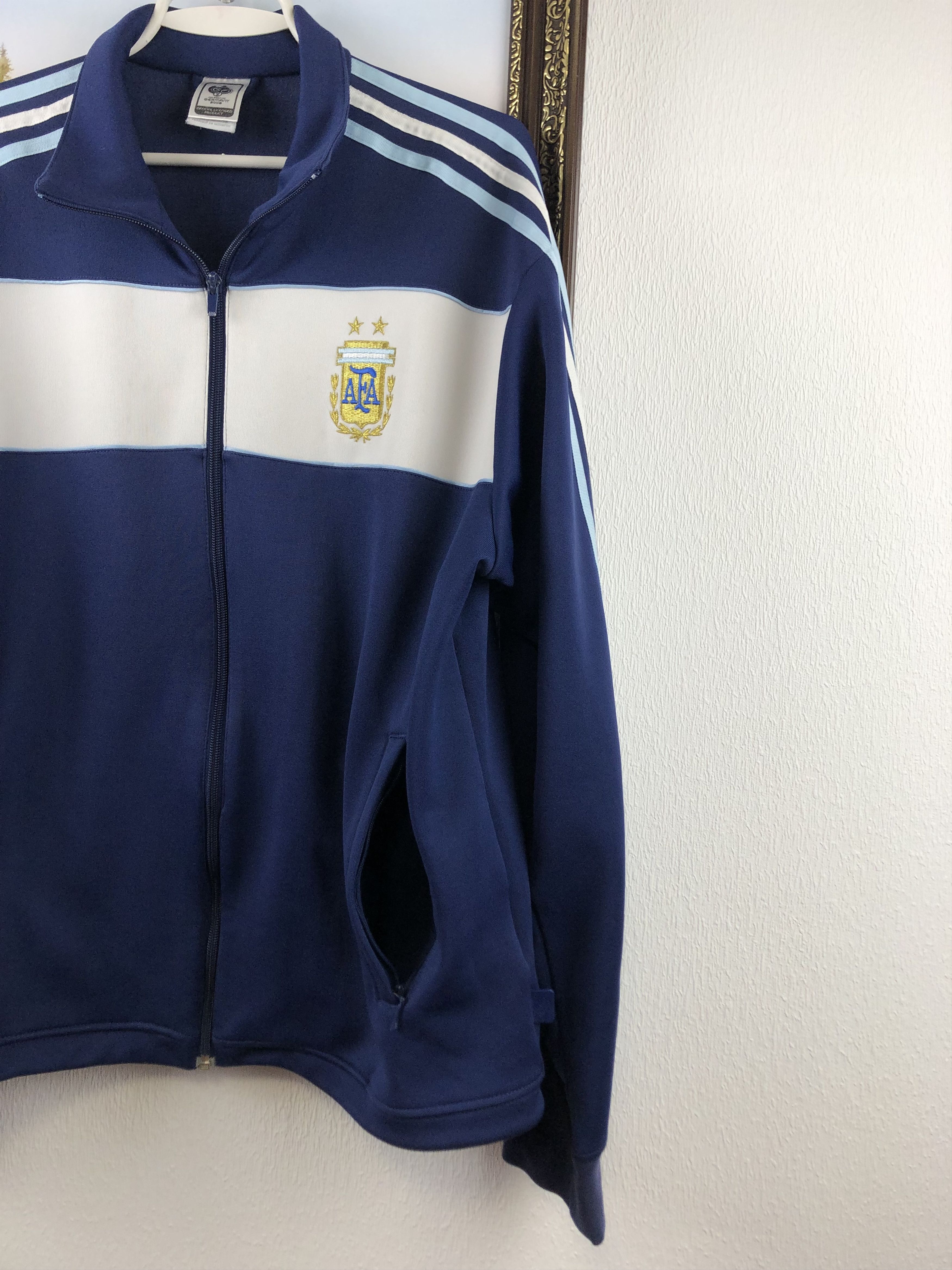 Adidas × Vintage Vintage Argentina Football Jacket Soccer World Cup Track Size US L / EU 52-54 / 3 - 8 Thumbnail