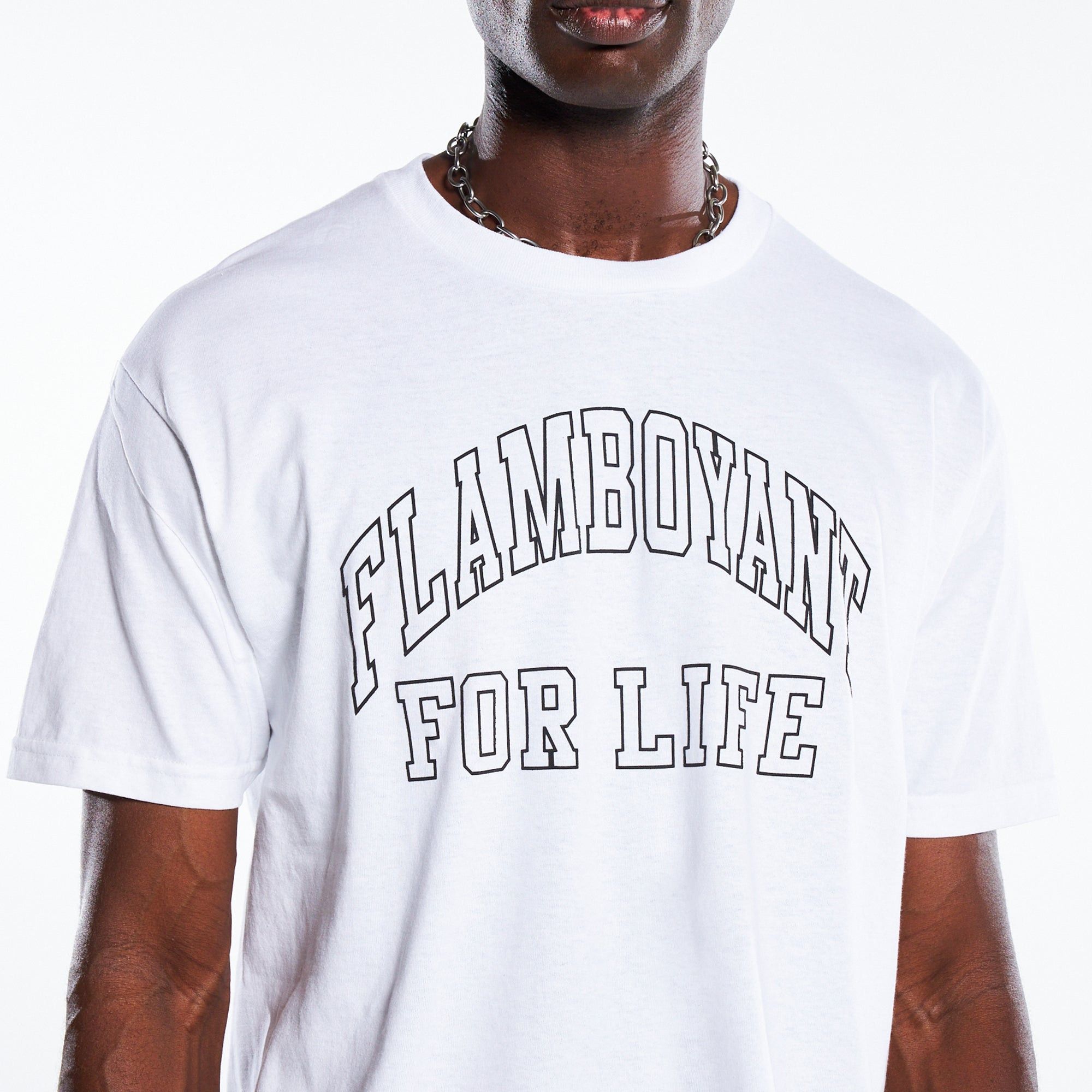 Pleasures Big L Flamboyant For Life Tee Pleasures White Medium Merch Size US M / EU 48-50 / 2 - 4 Thumbnail