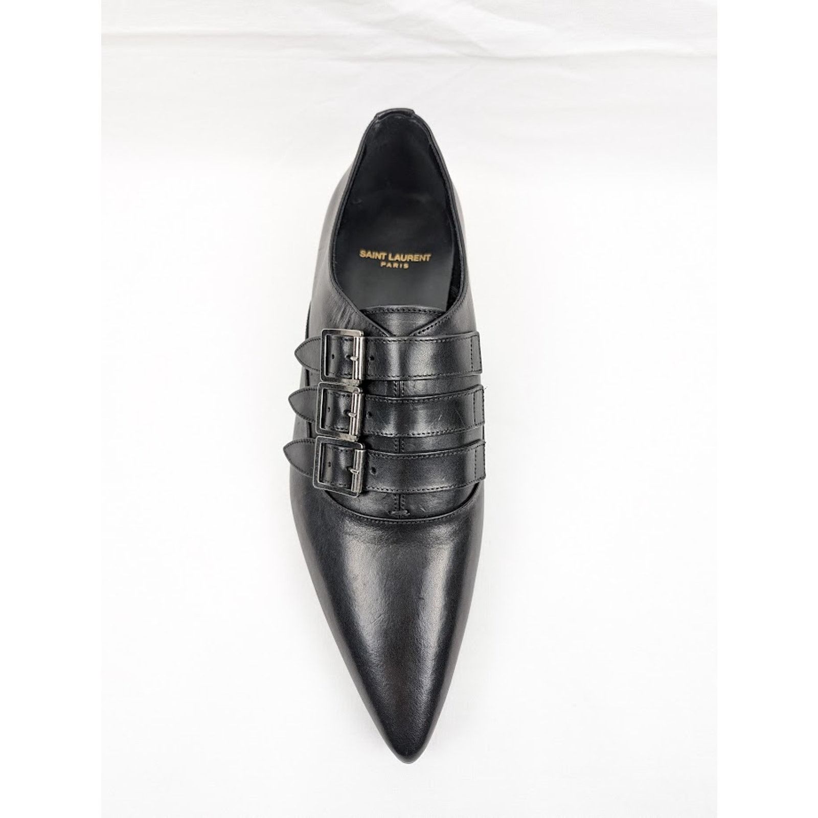 Saint Laurent Paris o1rshd1 Q:2 / Levine 15 Derby Shoes in Nero Size US 9 / EU 42 - 6 Thumbnail