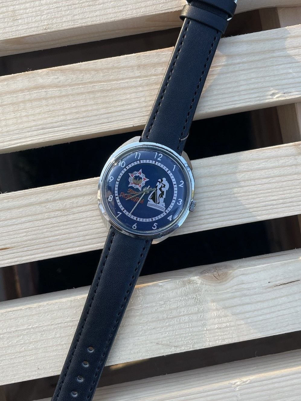 Vintage Watch Raketa Mechanical Retro Wristwatch 1990s