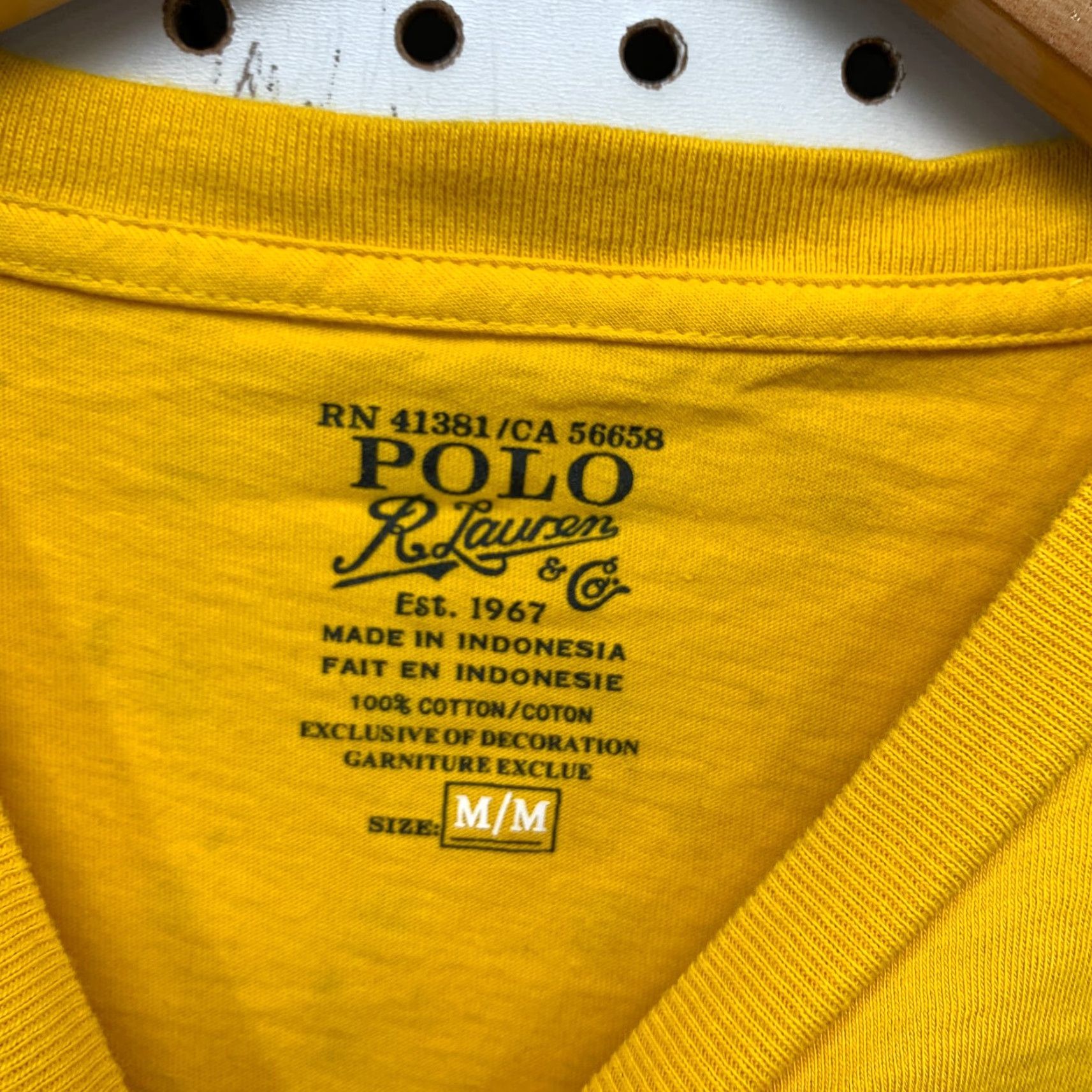 Polo Ralph Lauren Polo Ralph Lauren Shirt Mens Medium Yellow Black Pony Casual 21x26 Shirt Mens M Yellow Pony Casual Size US M / EU 48-50 / 2 - 7 Thumbnail