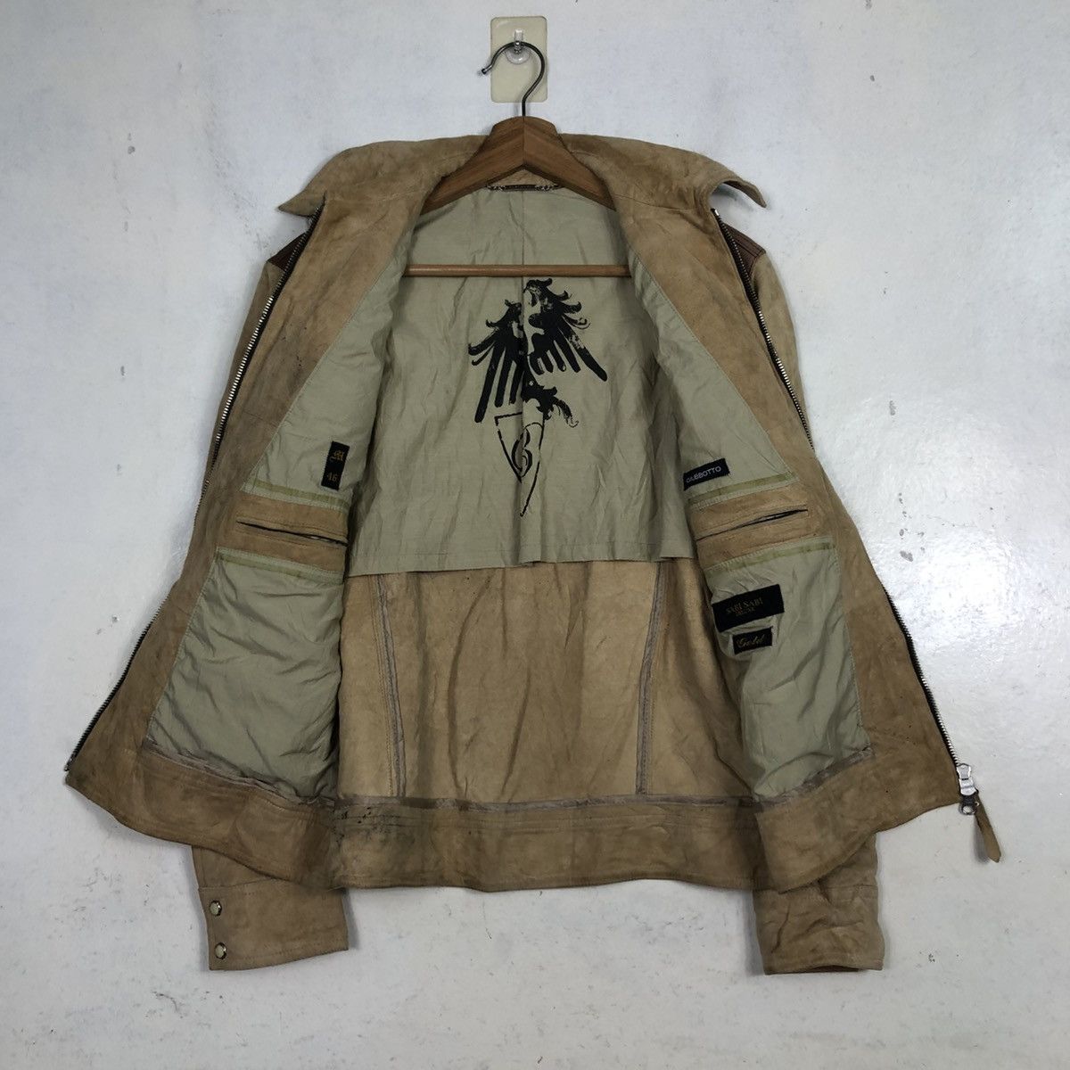 Hysteric Glamour 💥VINTAGE SUEDE LEATHER JACKET WESTERN SABI SABI BIKER Size US S / EU 44-46 / 1 - 14 Thumbnail