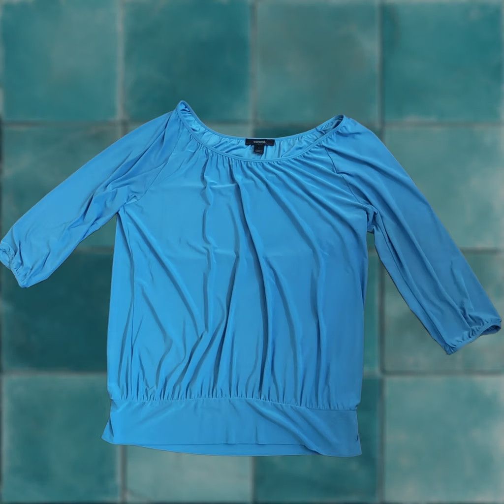 Express Express Blouse Womens L Blue Women Size Size L / US 10 / IT 46 - 1 Thumbnail