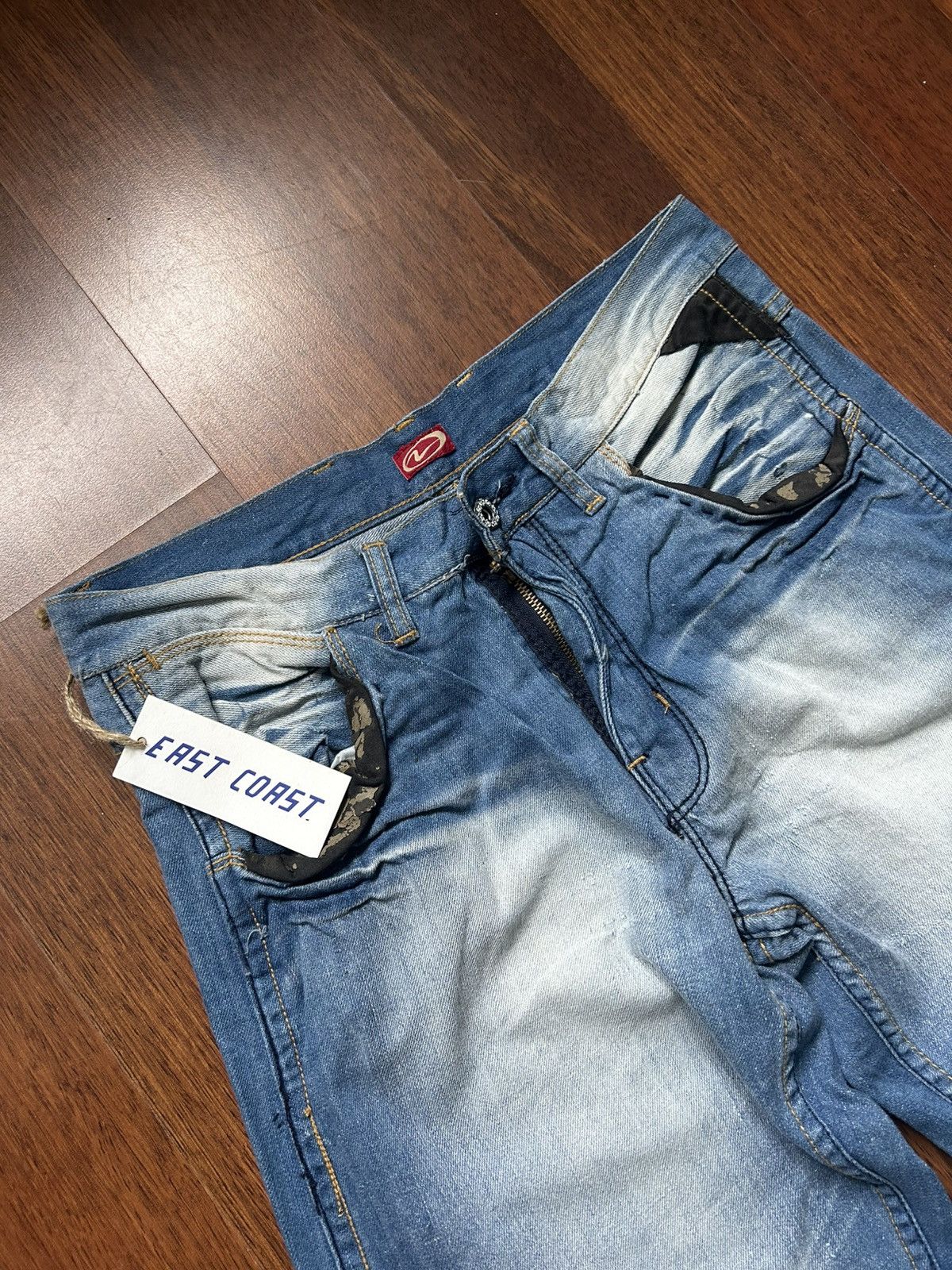 Japanese Brand Vintage Faded Denim Jeans NWT Streetwear Baggy Fit Size 42 Size US 32 / EU 48 - 5 Thumbnail