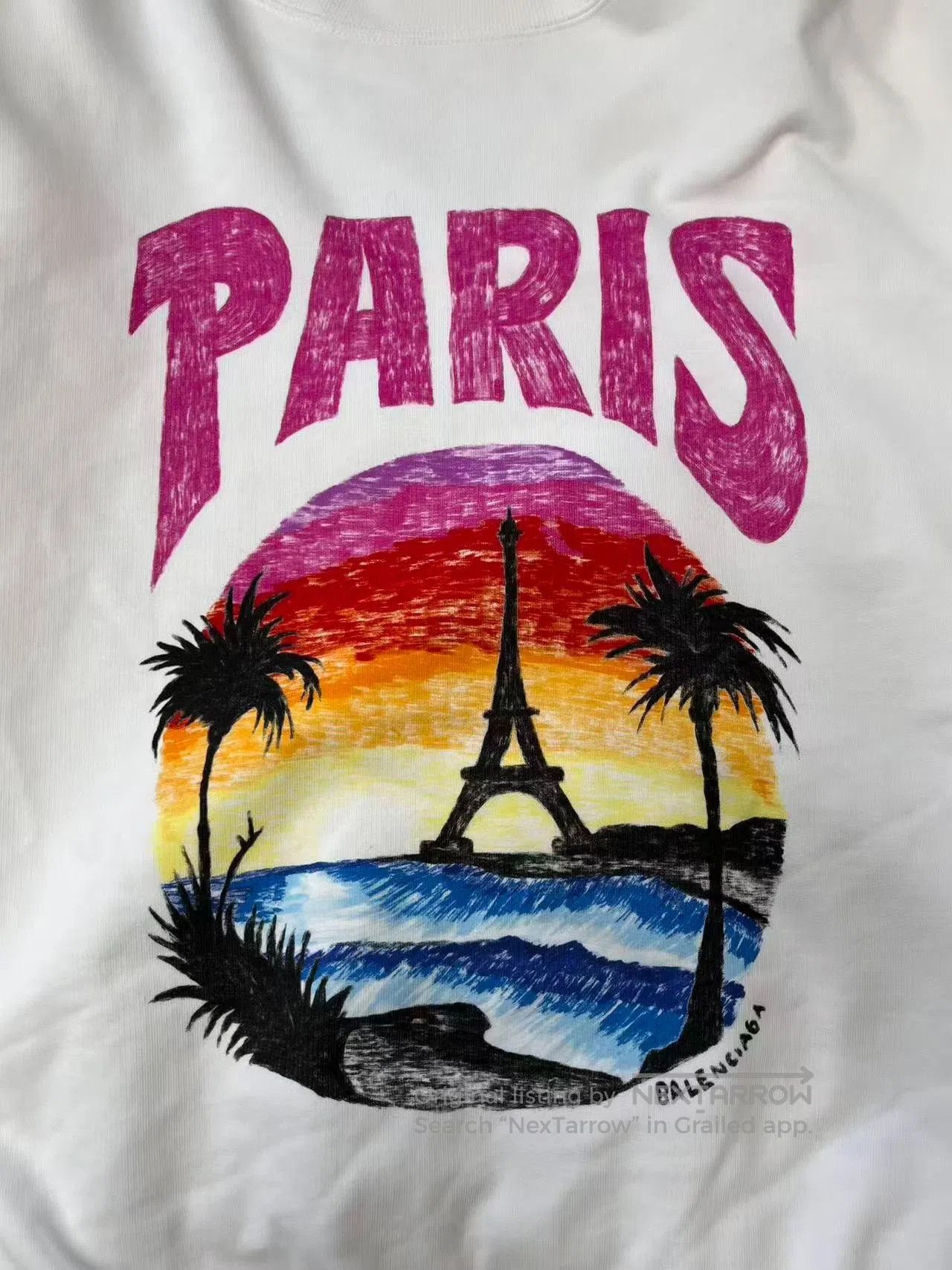 Balenciaga Balenciaga Graphic Letter Print Crewneck Sweatshirt. Size US XXS / EU 40 - 3 Thumbnail