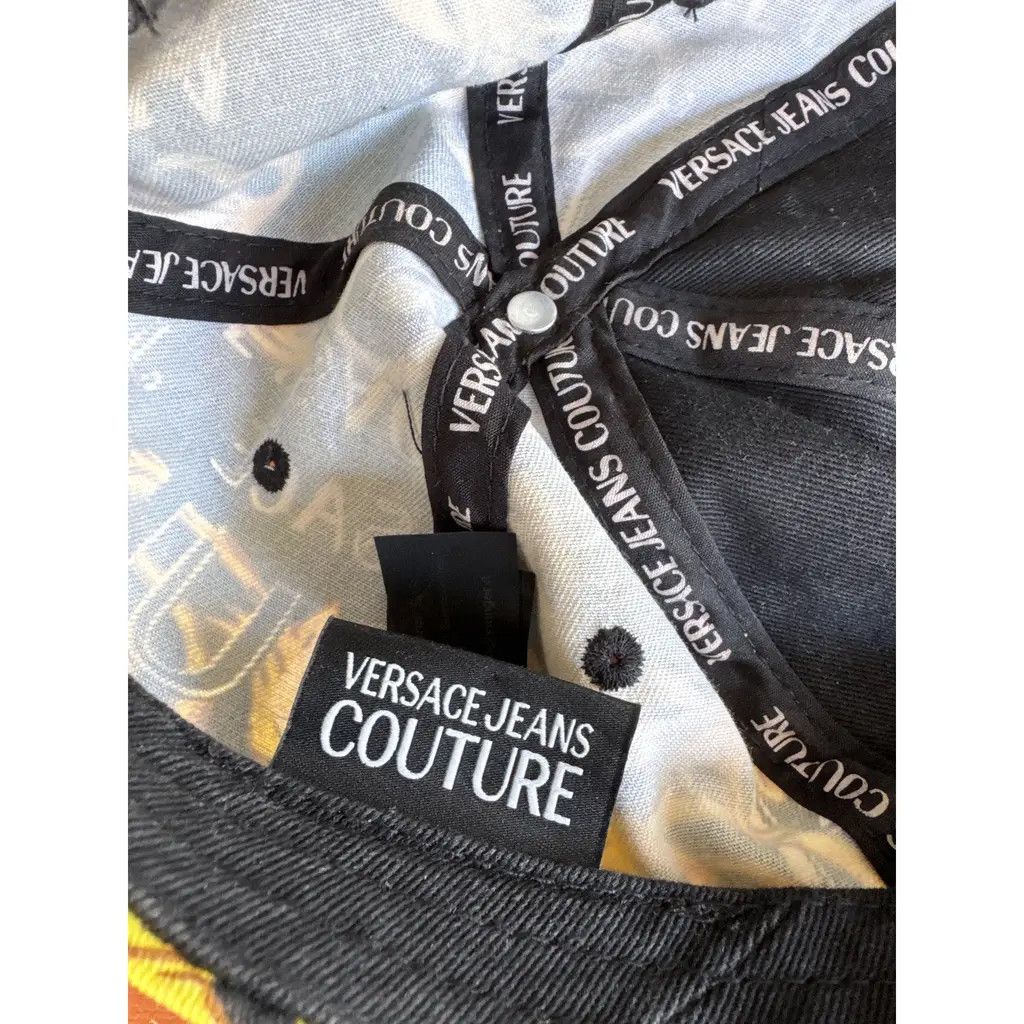Versace Jeans Couture Versace Jeans Couture Baroque Logo Print Cap – Graphic Size ONE SIZE - 5 Thumbnail