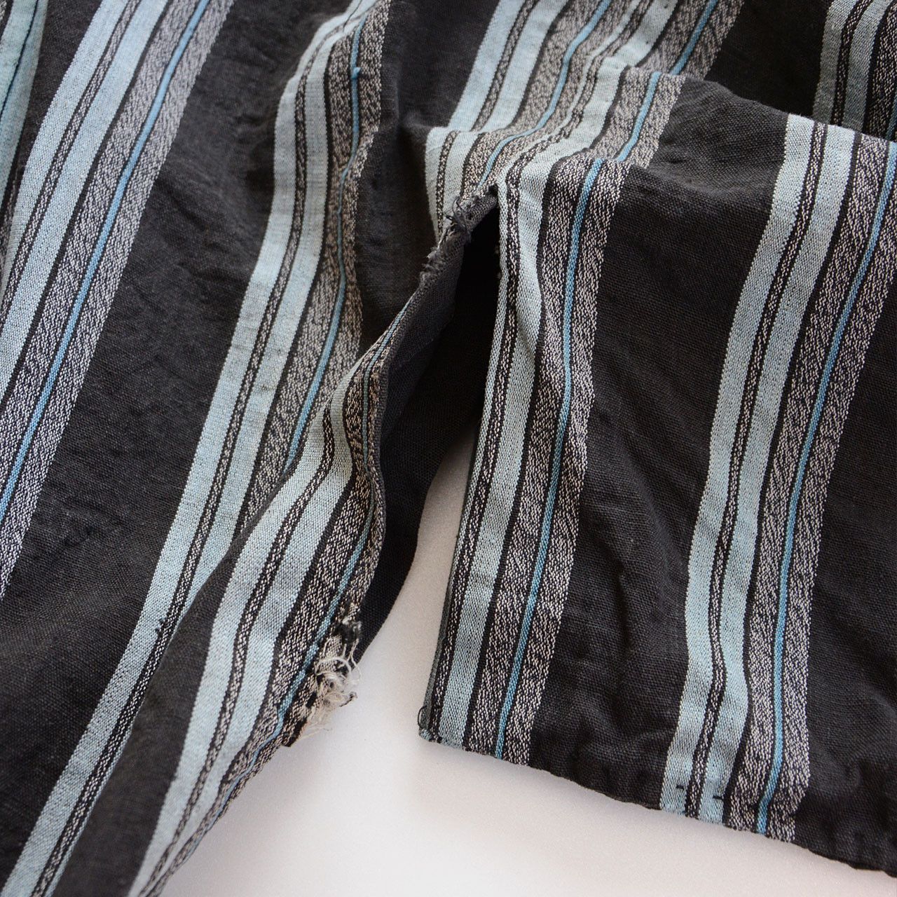 Other Noragi Jacket Vintage Japan Black Stripe Cotton Size US L / EU 52-54 / 3 - 6 Thumbnail