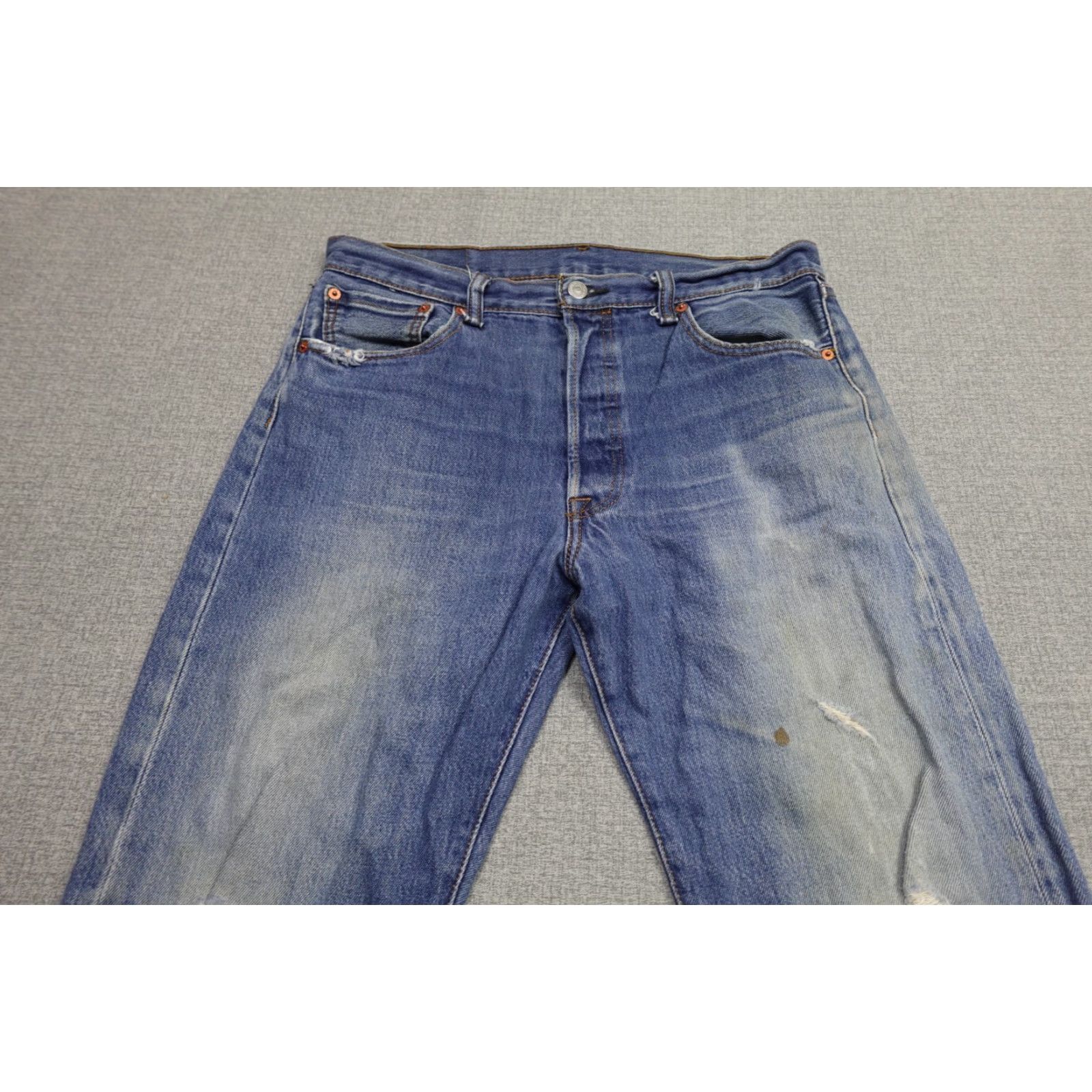 Levi's Levi's 501 Jeans Mens 34x29 Blue Straight Regular Fit Button Fly 5-Pocket Designers Denim Jeans USA Theme Mens Size US 34 / EU 50 - 2 Thumbnail