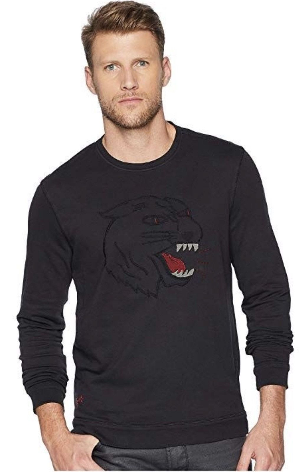 John Varvatos Varvatos Tiger Long Sleeve Tee Medium Size US M / EU 48-50 / 2 - 1 Thumbnail
