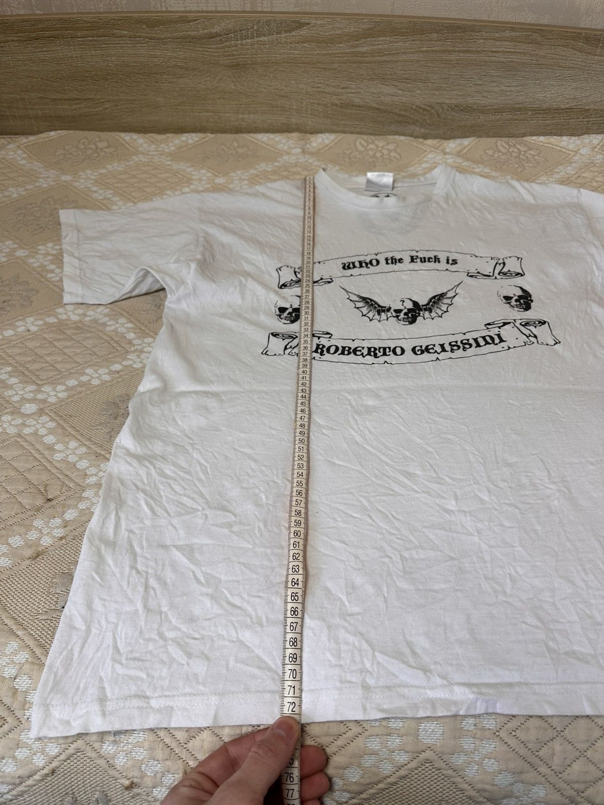 Hysteric Glamour 🔥 Roberto Geissini Punk Rhinestones Skull Y2K T Shirt Hardy Size US XL / EU 56 / 4 - 8 Thumbnail