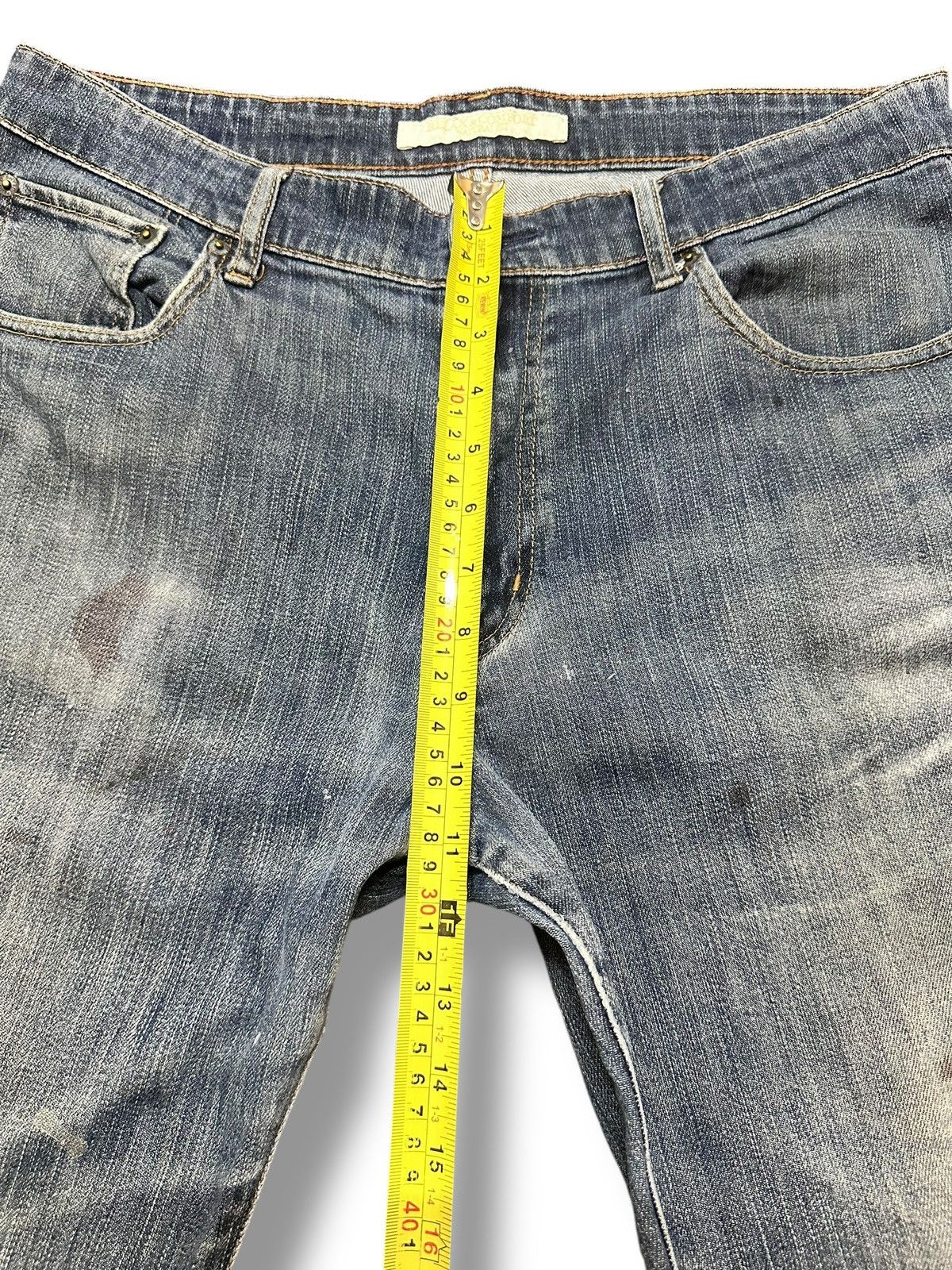 Japanese Brand Vintage Uniqlo Distressed Jeans With Baggy Loose Style Faded Size US 35 - 14 Thumbnail