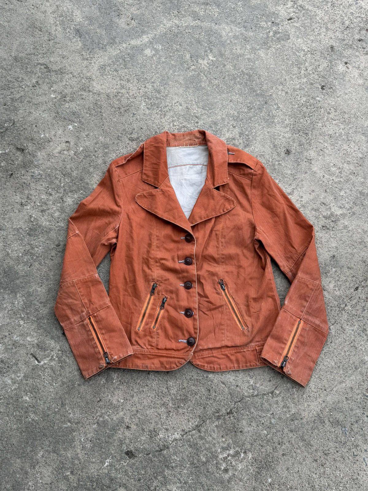 14th Addiction Archived Japanese Jacket Blazer Waxed Size US S / EU 44-46 / 1 - 3 Thumbnail
