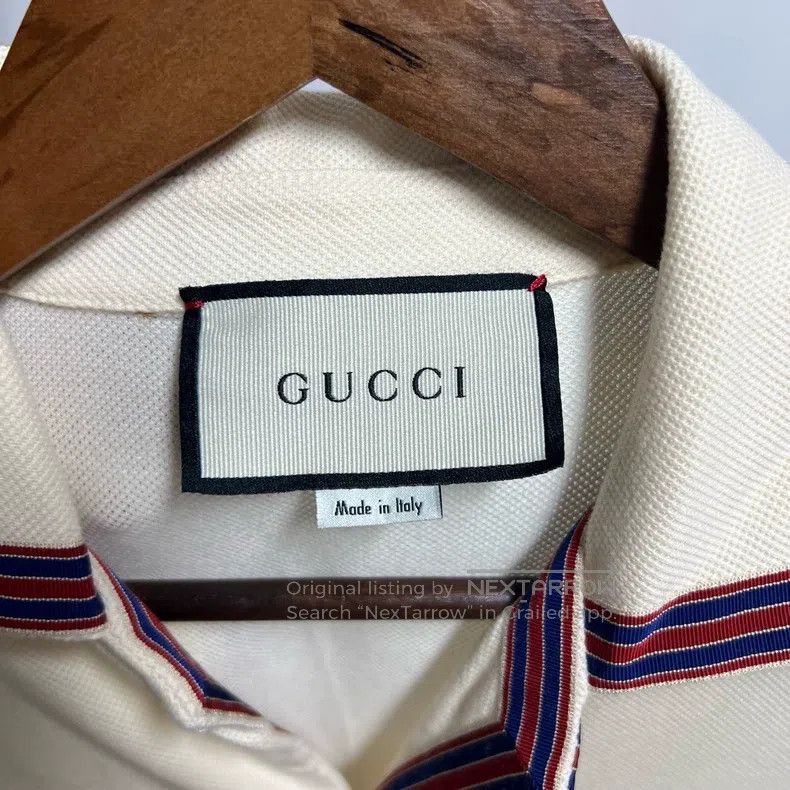 Gucci Gucci Embroidered logo cardigan short sleeve Size US S / EU 44-46 / 1 - 3 Thumbnail