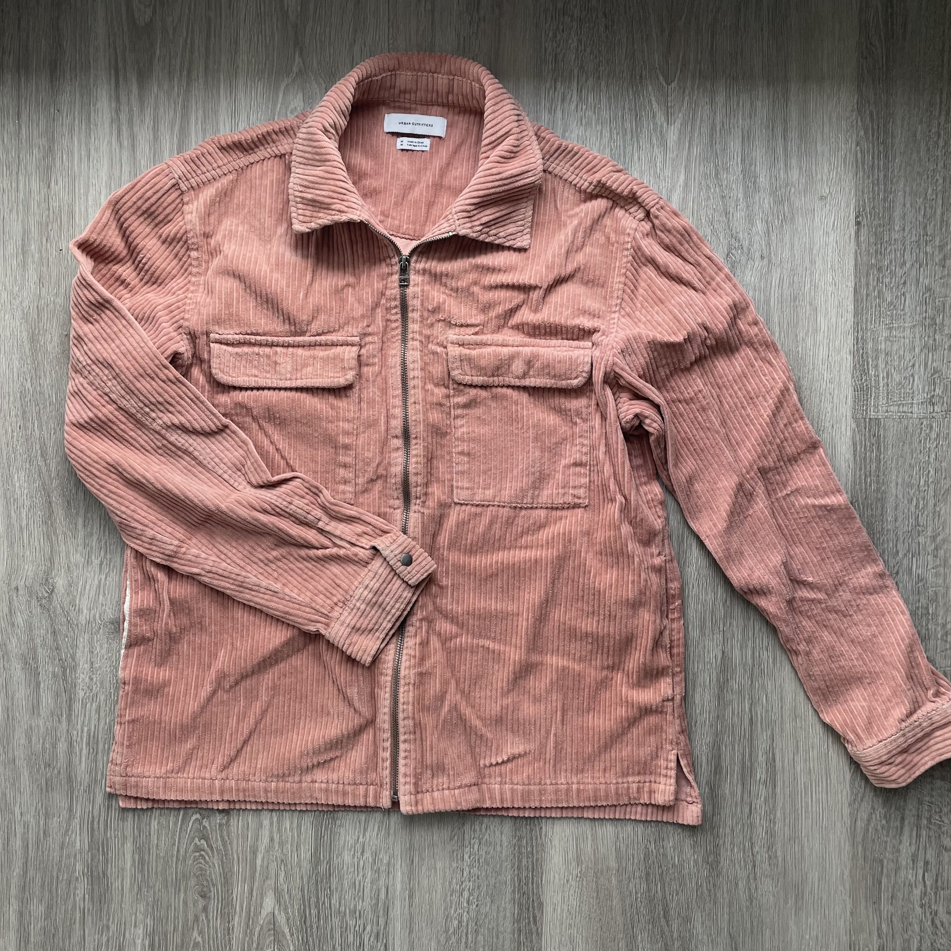 Urban Outfitters Urban Outfitters Corduroy Zip Shirt Jacket Rose Pink M Size US M / EU 48-50 / 2 - 1 Thumbnail