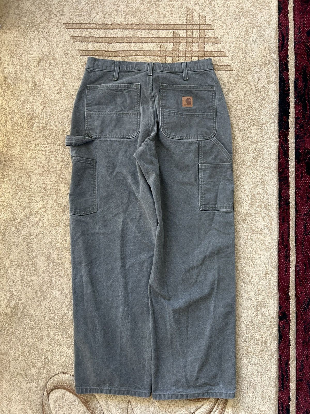 Carhartt Carhartt Faded Moss Green Carpenter Pants Size US 31 - 2 Thumbnail