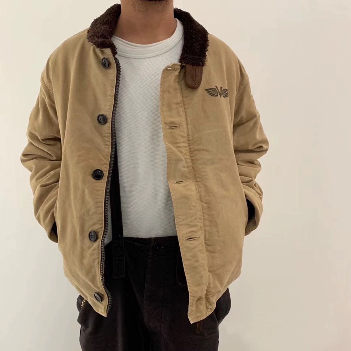 visvim N-1 Deckhand Jacket Size M Black Used mada in japan