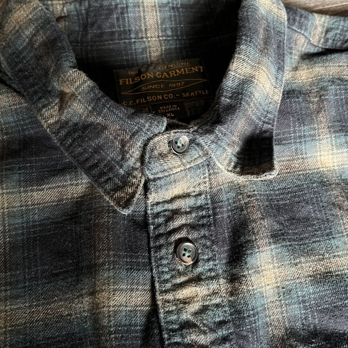 Filson Filson Alaskan Guide Shirt Navy Bronze Plaid Flannel Button Size US XL / EU 56 / 4 - 6 Thumbnail