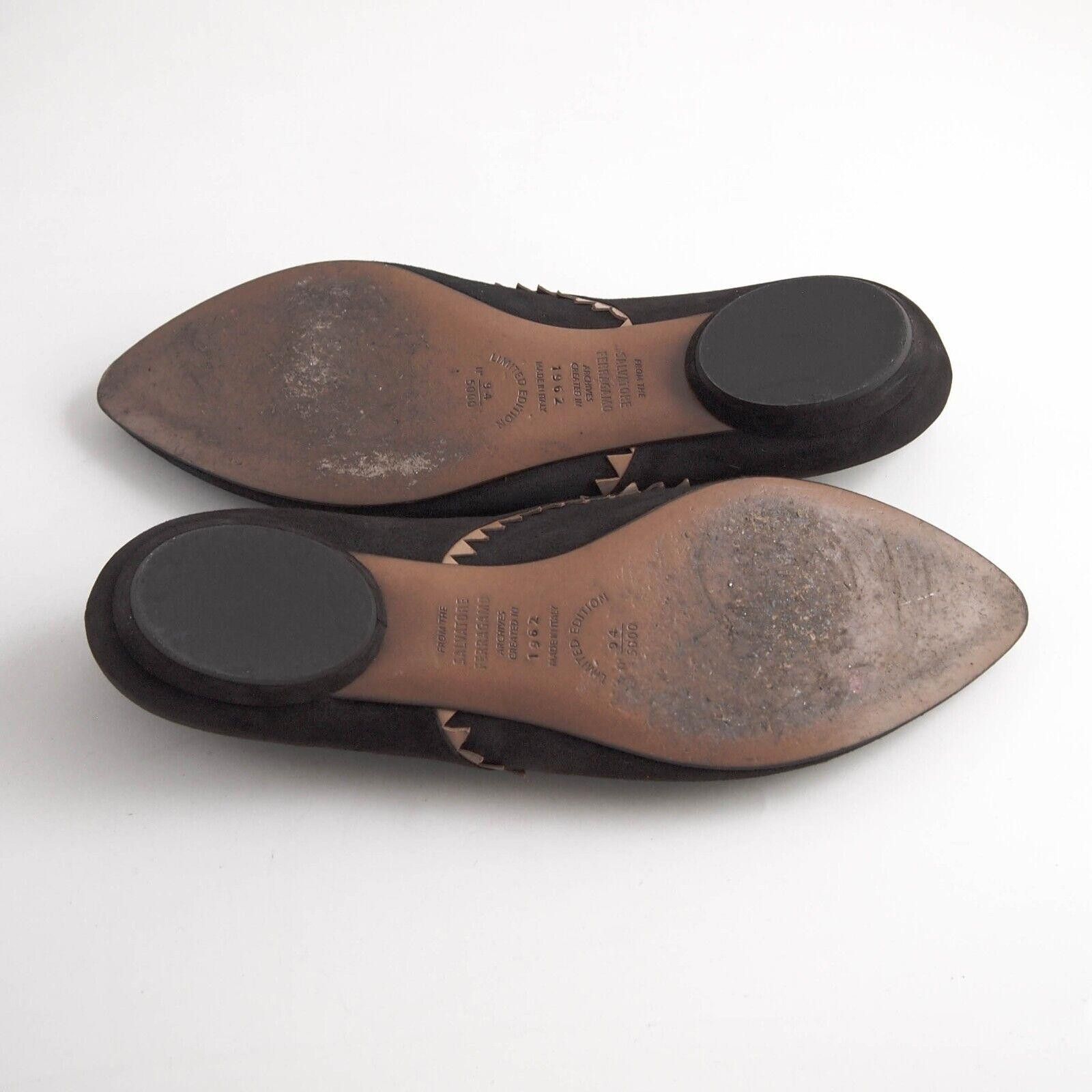 Salvatore Ferragamo Ferragamo Atelier Flats Brown Suede Lmtd Edition Size US 9 Size US 9 / IT 39 - 10 Thumbnail