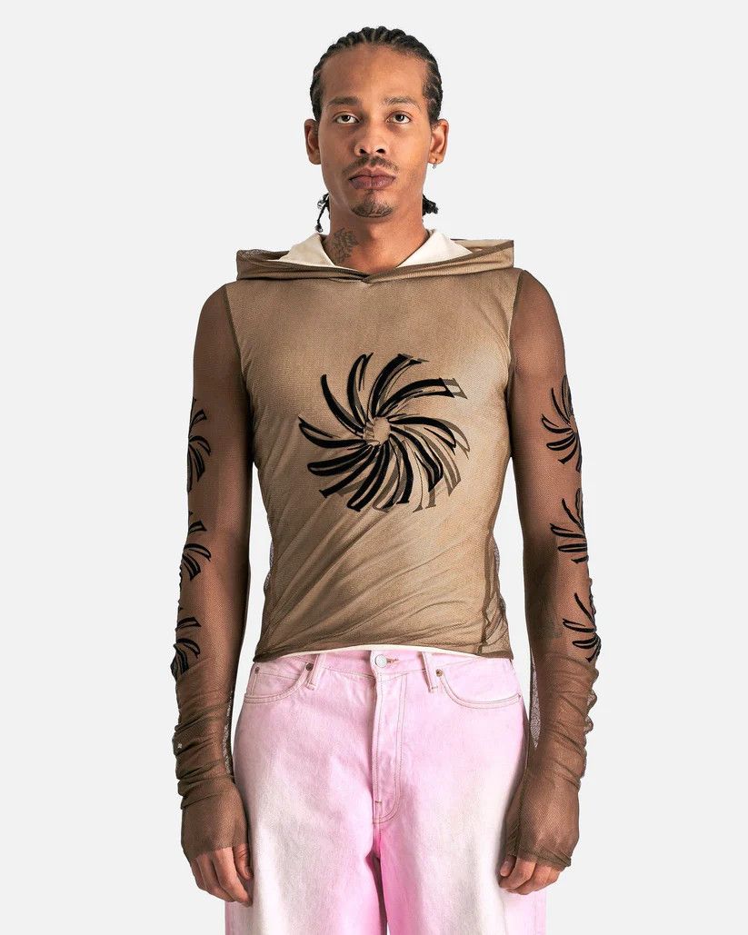 Acne Studios o1s1v1r1oon0925 Elope Spin Logo Hood in Brown Size US L / EU 52-54 / 3 - 1 Thumbnail